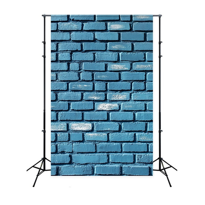 Brick Backdrop Photography Faded Indigo Street Wall Backdrop CSH6-160