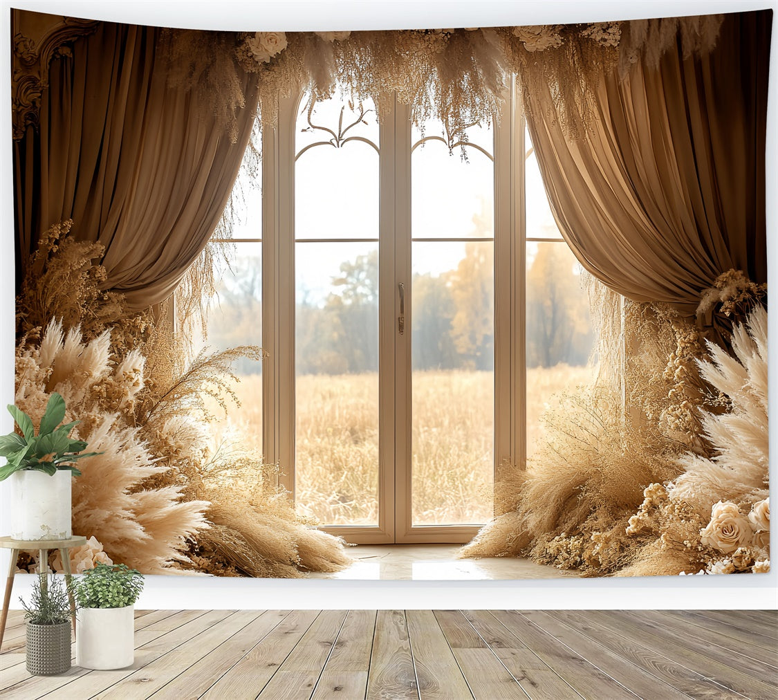Boho Backdrops Luxe Window Romance Fall Photo Backdrop CSH6-190