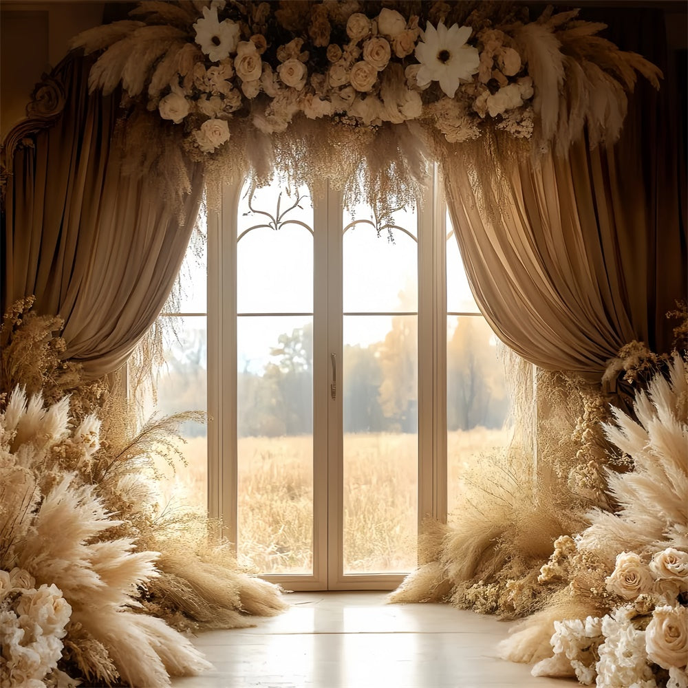 Boho Backdrops Luxe Window Romance Fall Photo Backdrop CSH6-190