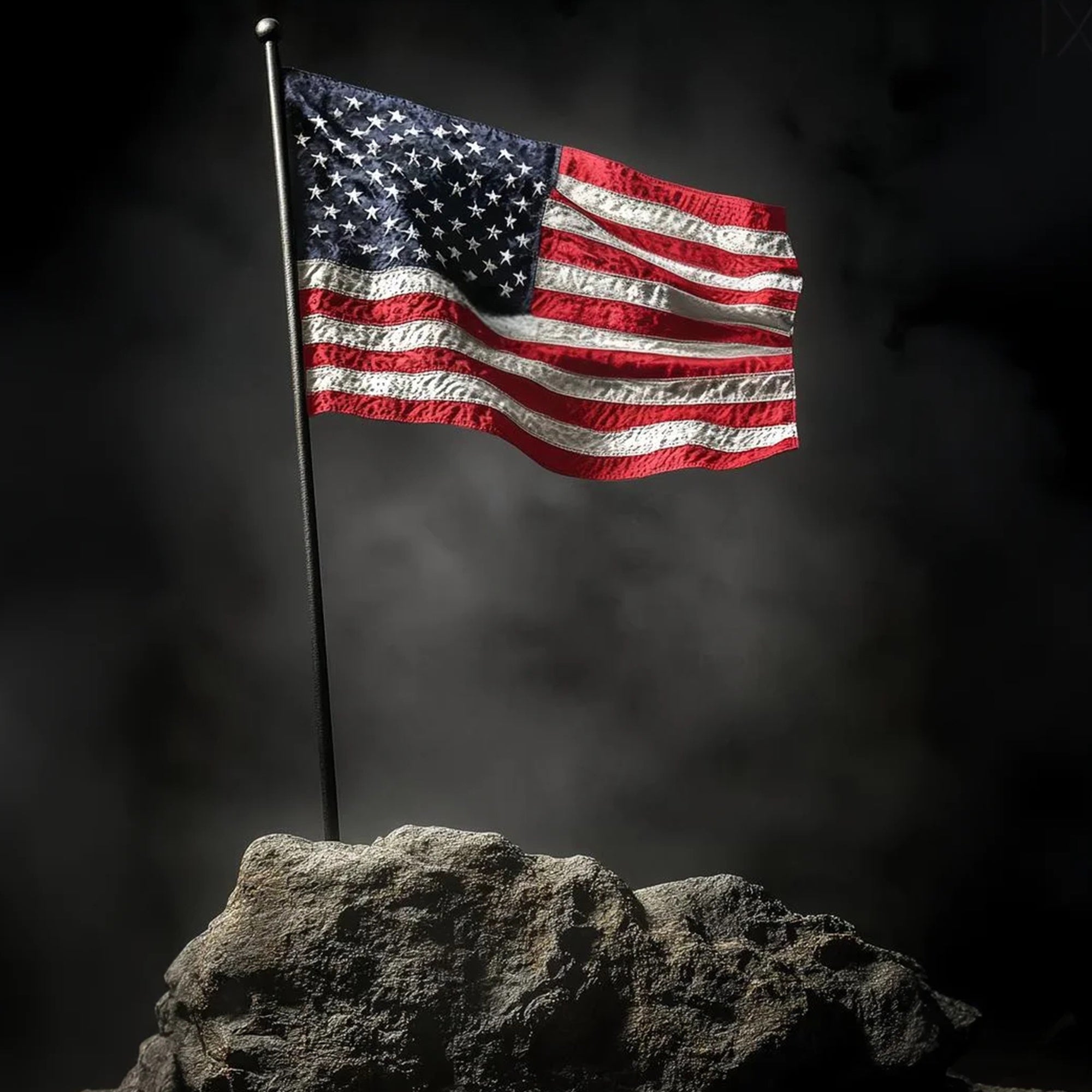 American Flag Photo Backdrop Standing Strong Flag Backdrop CSH6-2