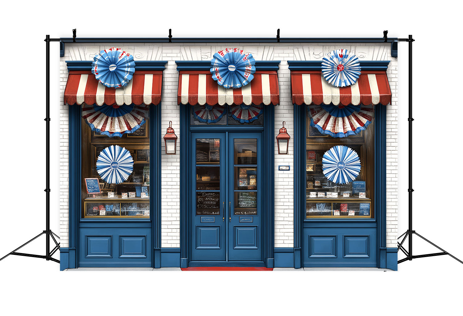 4th of July Backdrops Patriotic Window Display Backdrop CSH6-26