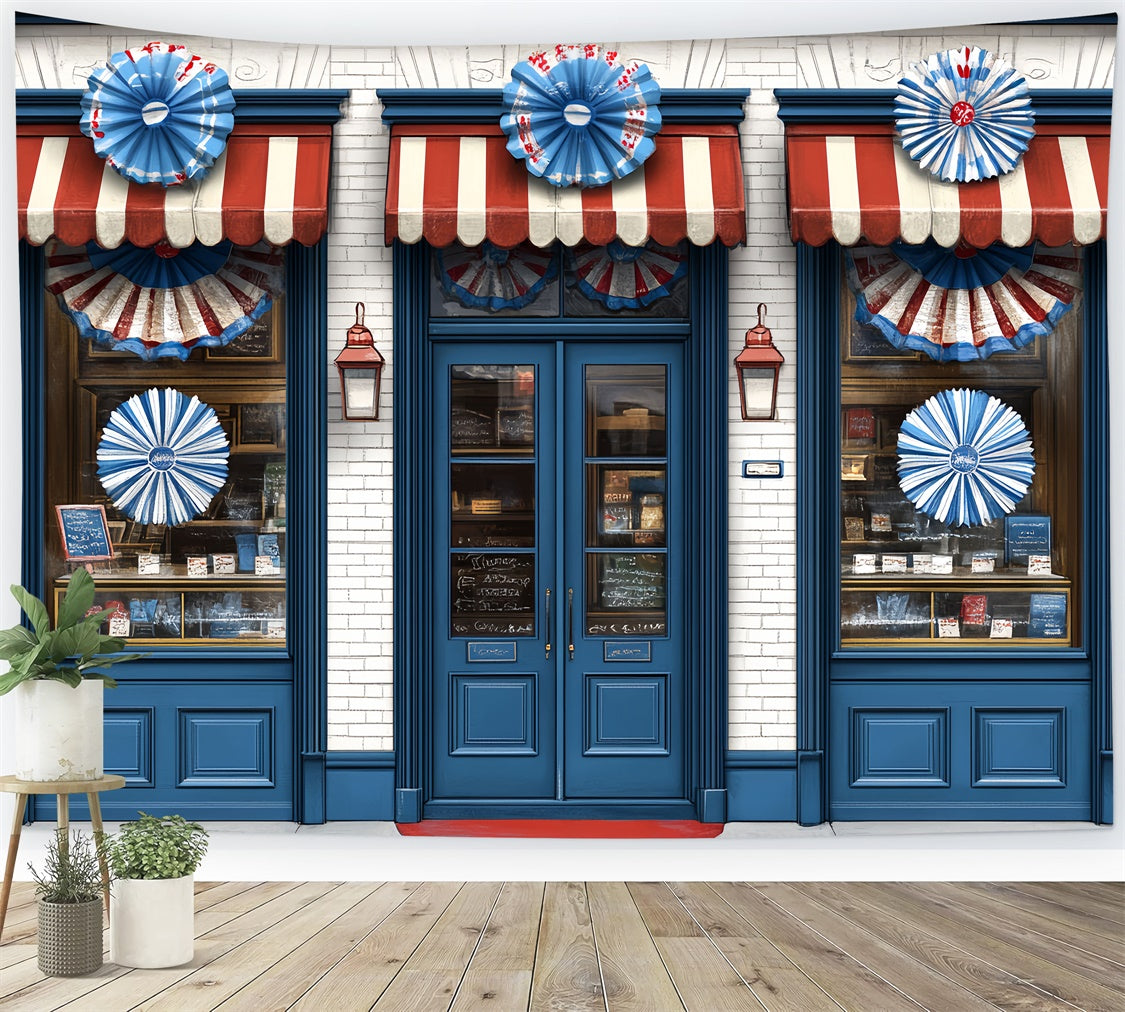 4th of July Backdrops Patriotic Window Display Backdrop CSH6-26