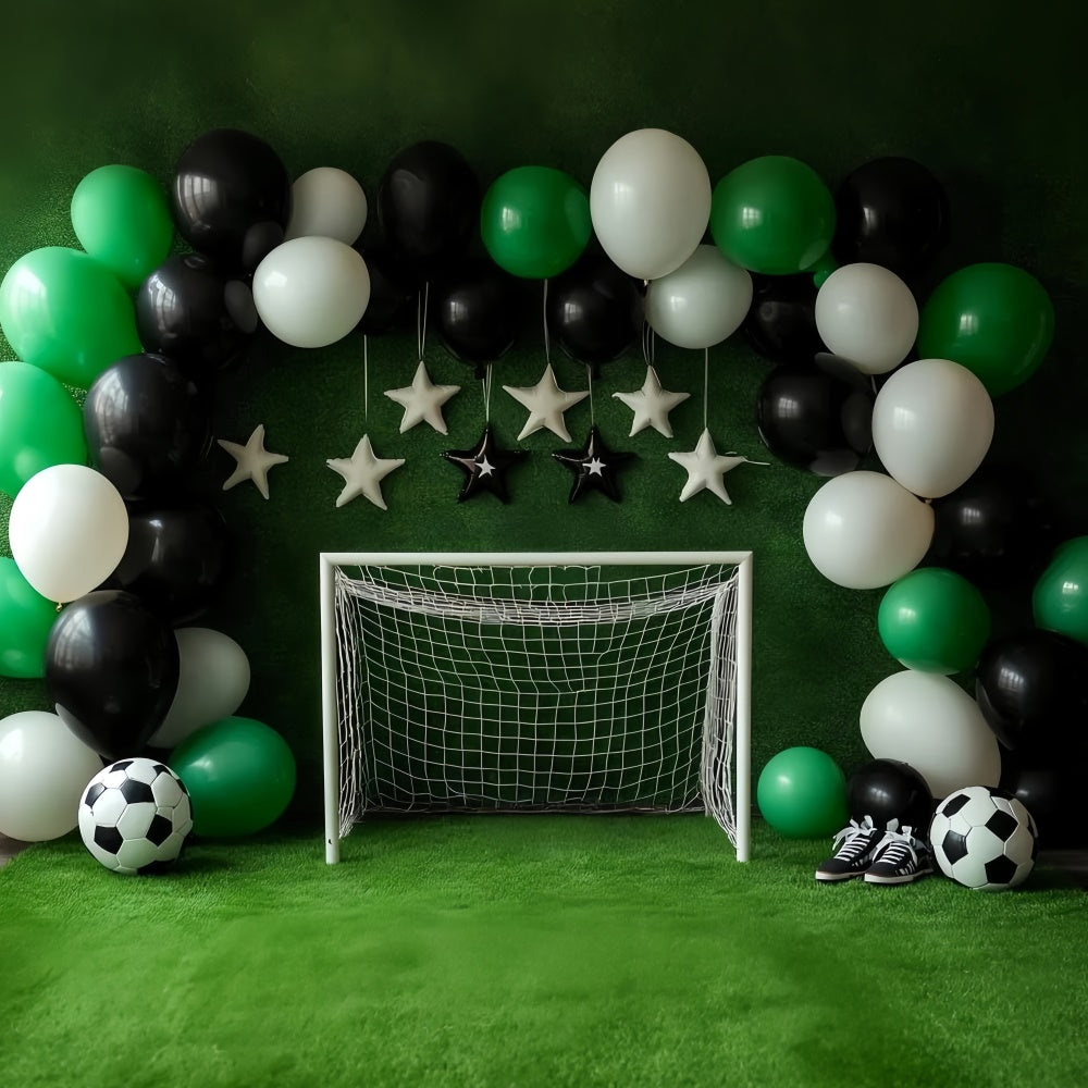 Cake Smash Backdrop Boy Soccer Star Party Backdrop CSH6-301