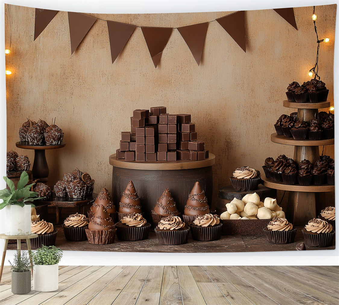 Happy Birthday Backdrop Choco Delight Dessert Backdrop CSH6-312