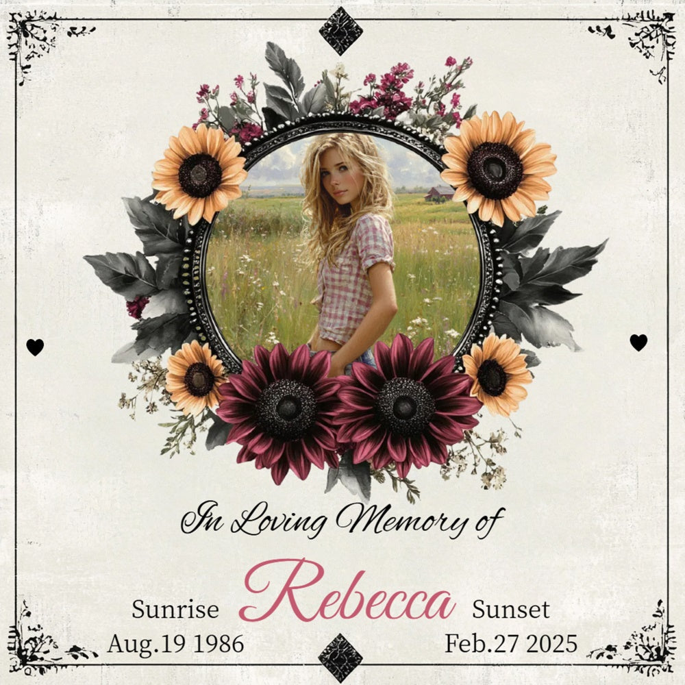 Memorial Backdrop Ideas Country Bloom Goodbye Custom Backdrop CSH6-367