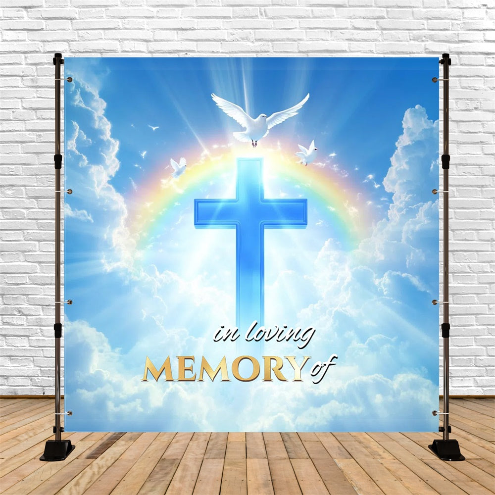 Memorial Backdrop Ideas Sacred Light Journey Custom Backdrop CSH6-382