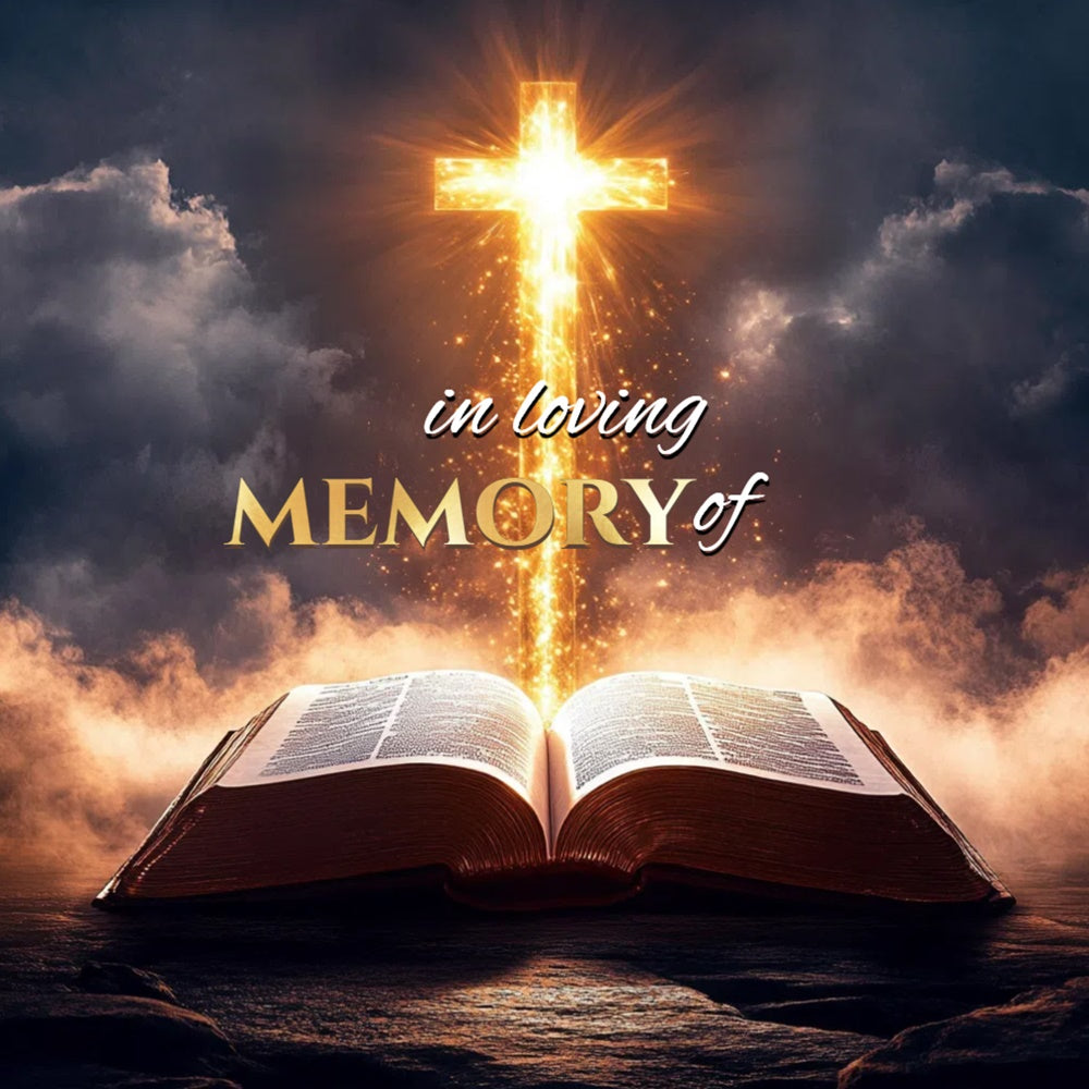 Memorial Backdrops Sacred Strength Tribute Personalized Backdrop CSH6-387