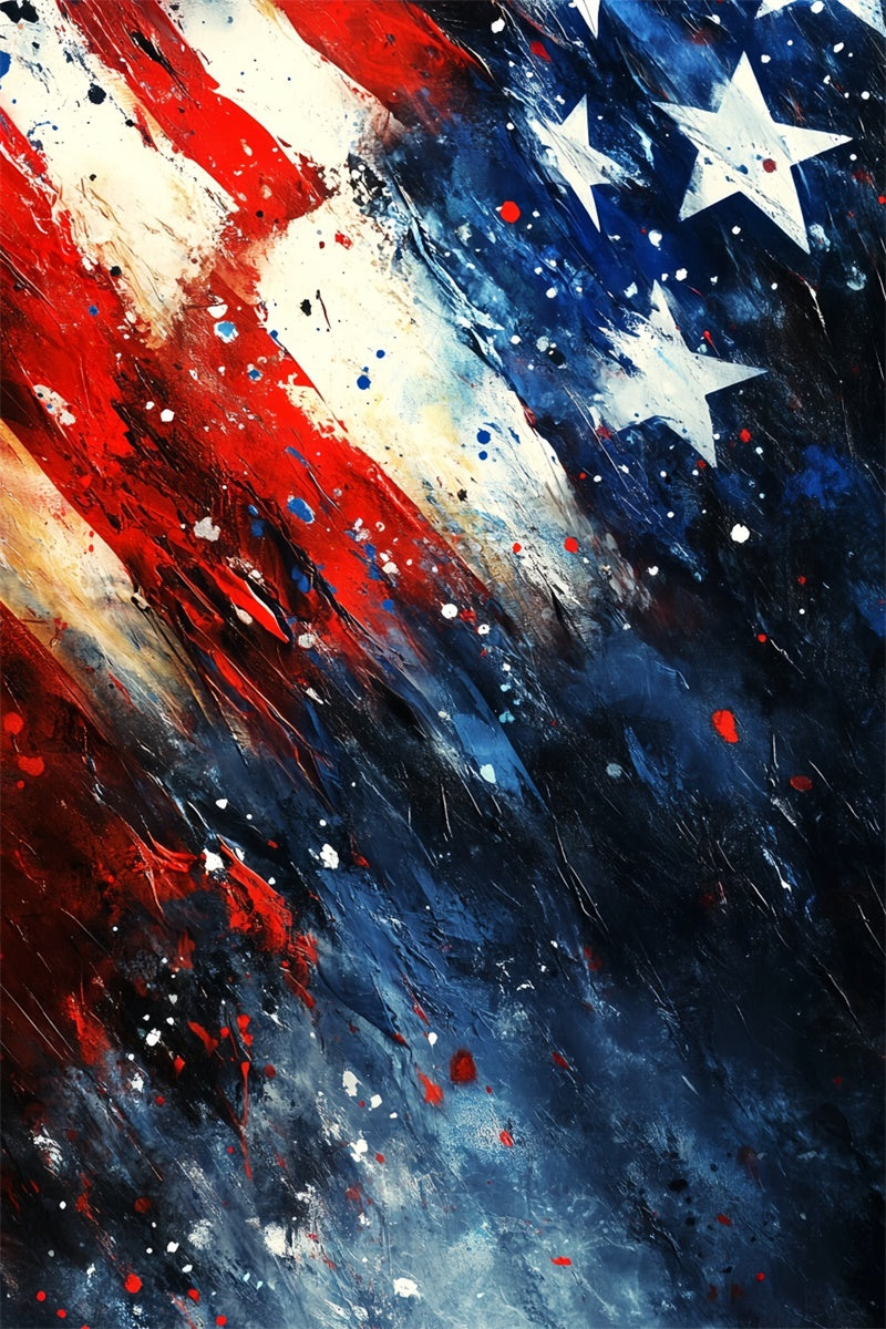 Independence Day Backdrops Abstract Freedom Splash Backdrop CSH6-4