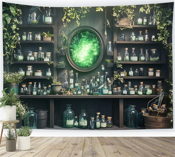 Halloween Backdrops Enchanted Potion Workshop Backdrop CSH6-91