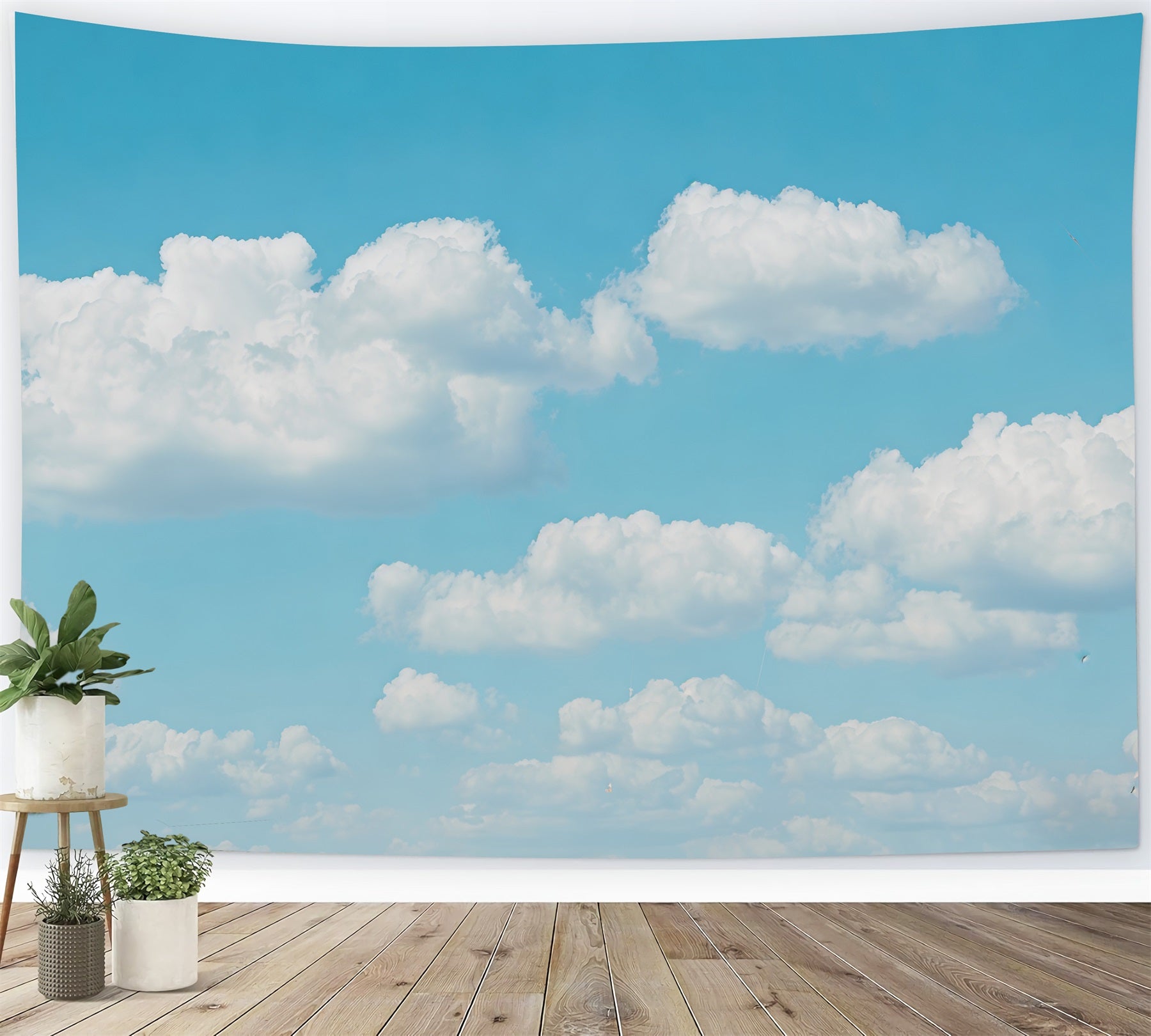 Sky Photo Backdrop Fluffy Blue Sky Cloud Photography Backdrop CSH62-118
