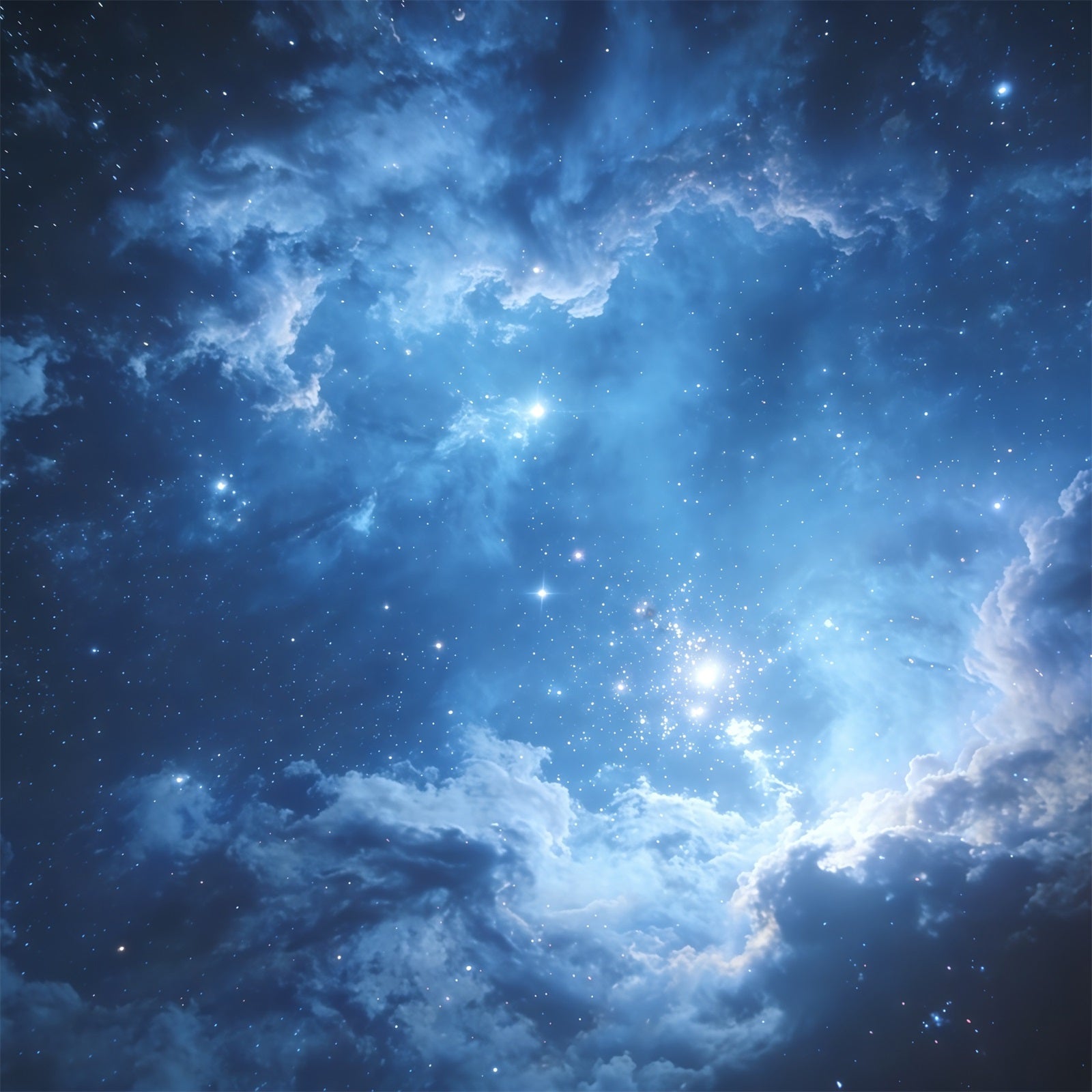 Sky Backdrop For Photography Blue Cosmic Star Space Cloud Backdrops CSH62-125