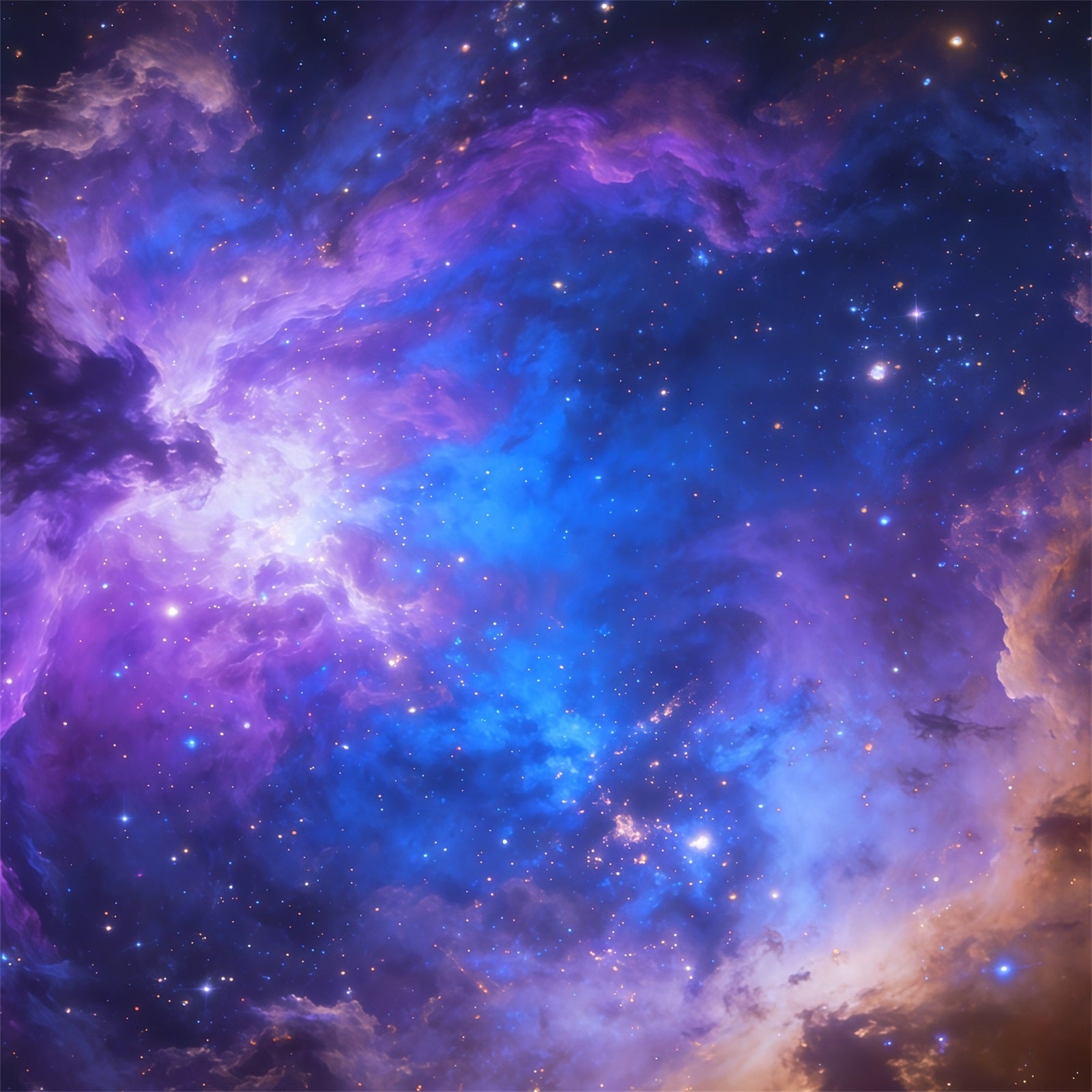 Sky Backdrops Purple Blue Cosmic Nebula Clouds Photography Backdrop CSH62-128