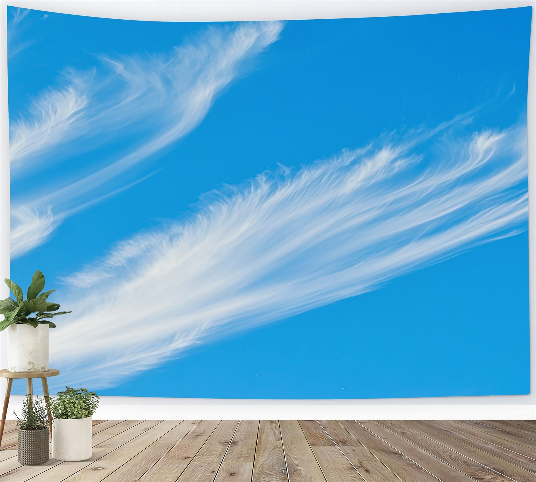 Sky Backdrop Photography Wispy Cirrus Blue Sky Cloud Backdrop CSH62-135
