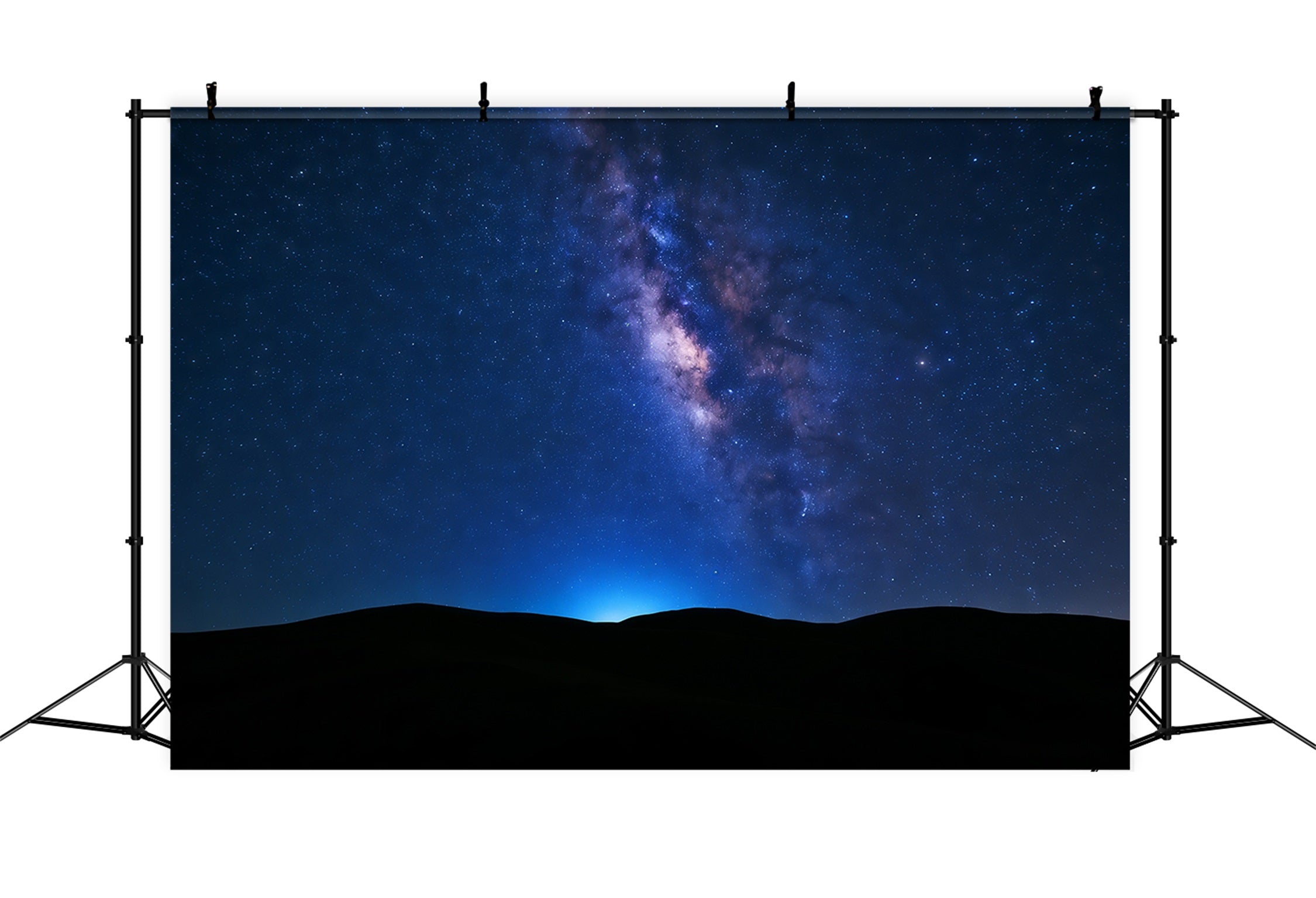 Sky With Clouds Backdrop Milky Way Dark Horizon Starry Sky Backdrop CSH62-137