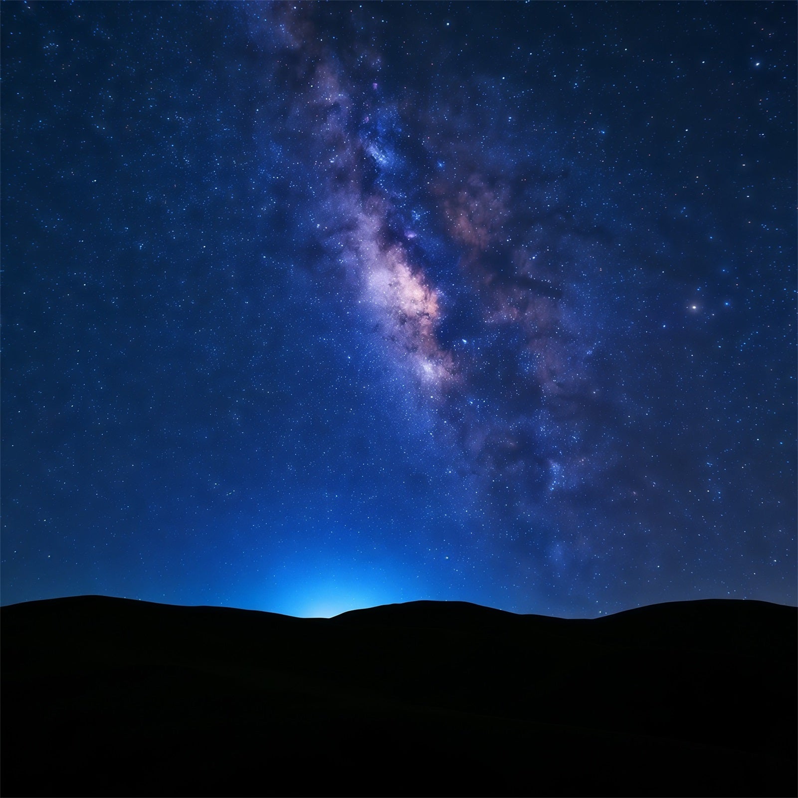 Sky With Clouds Backdrop Milky Way Dark Horizon Starry Sky Backdrop CSH62-137