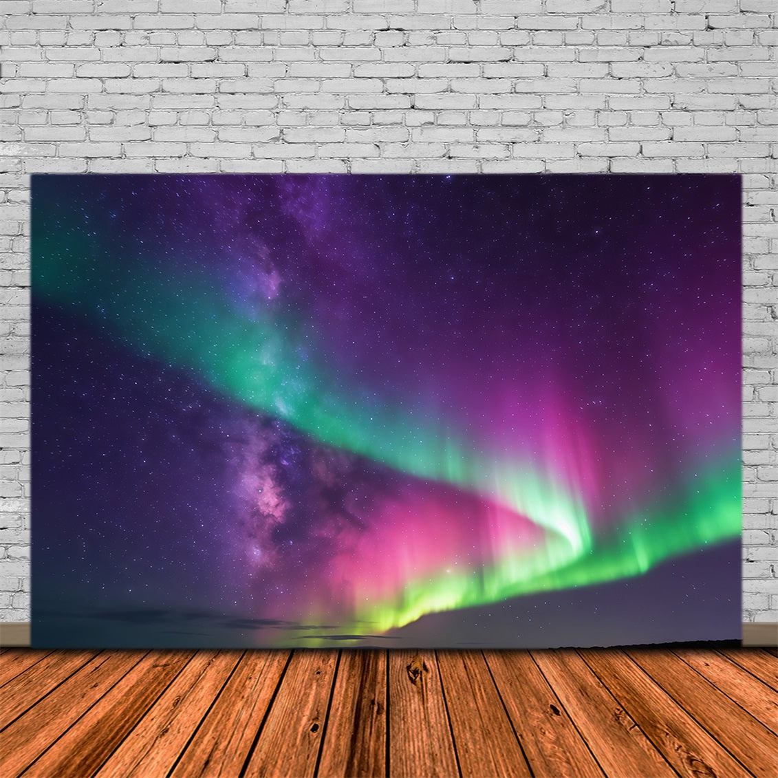 Sky Backdrop Green Purple Aurora Borealis Cloud Photography Backdrop CSH62-138