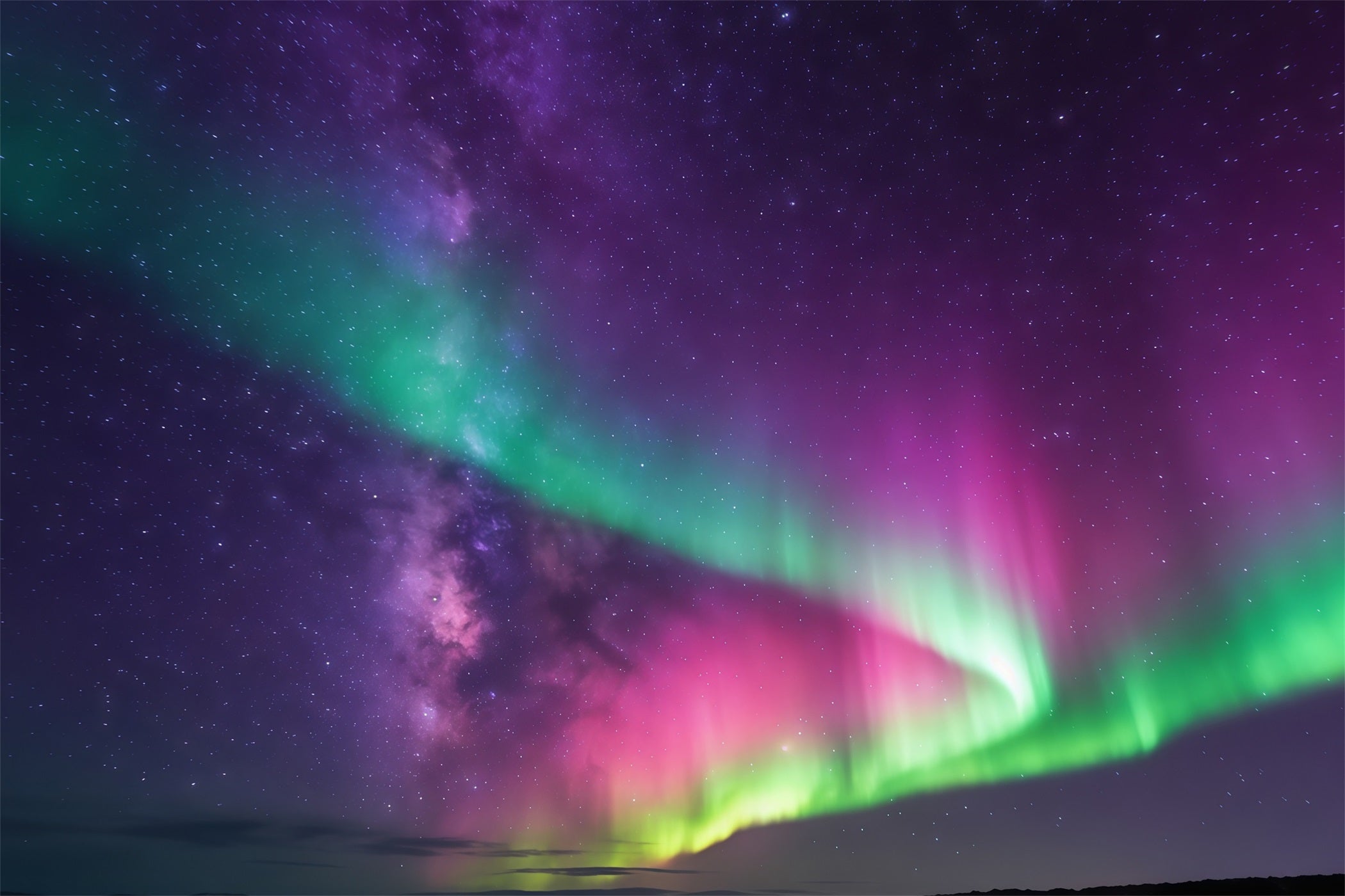 Sky Backdrop Green Purple Aurora Borealis Cloud Photography Backdrop CSH62-138