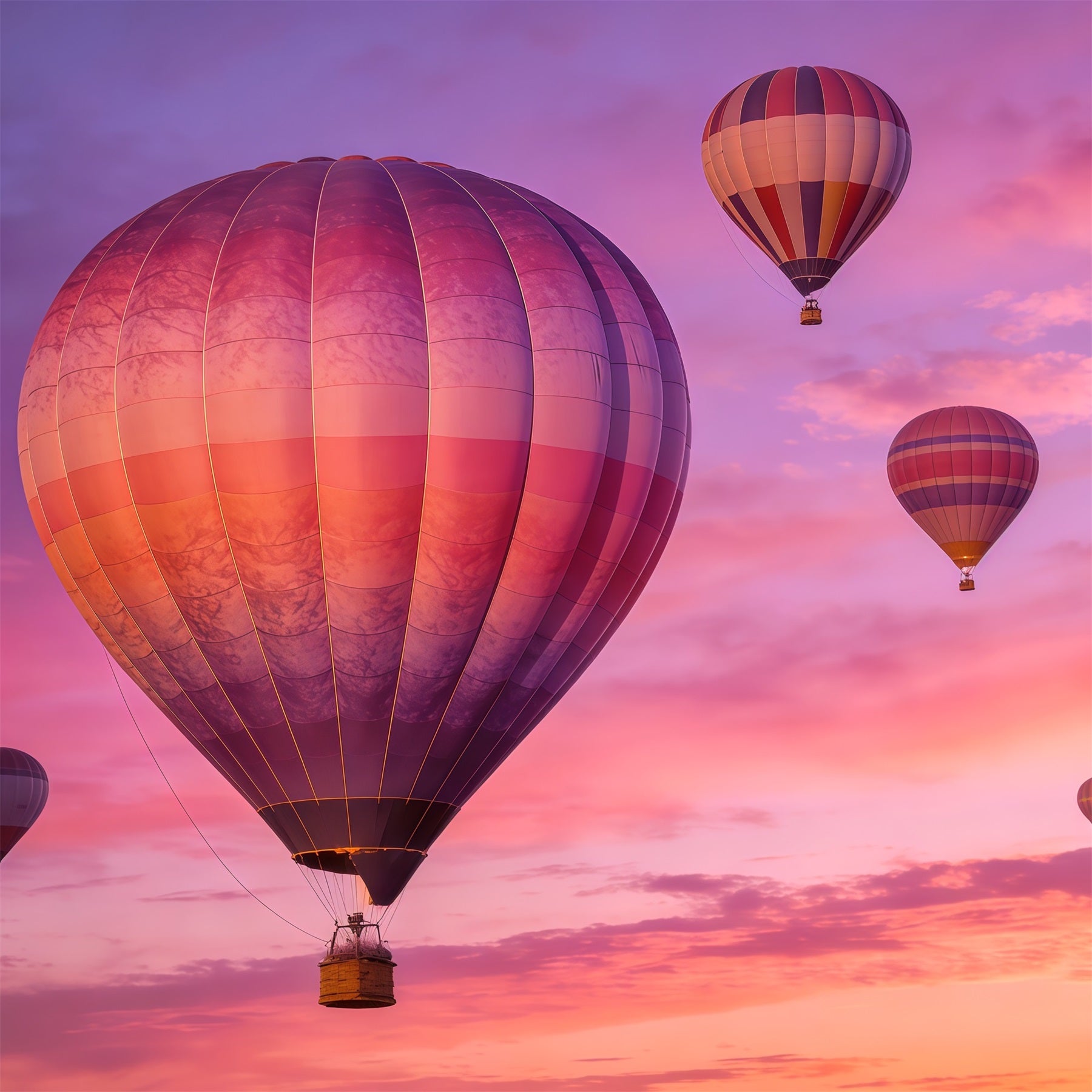 Sky Backdrops Pastel Hot Balloon Sunset Cloud Backdrop Photoshoot CSH62-139