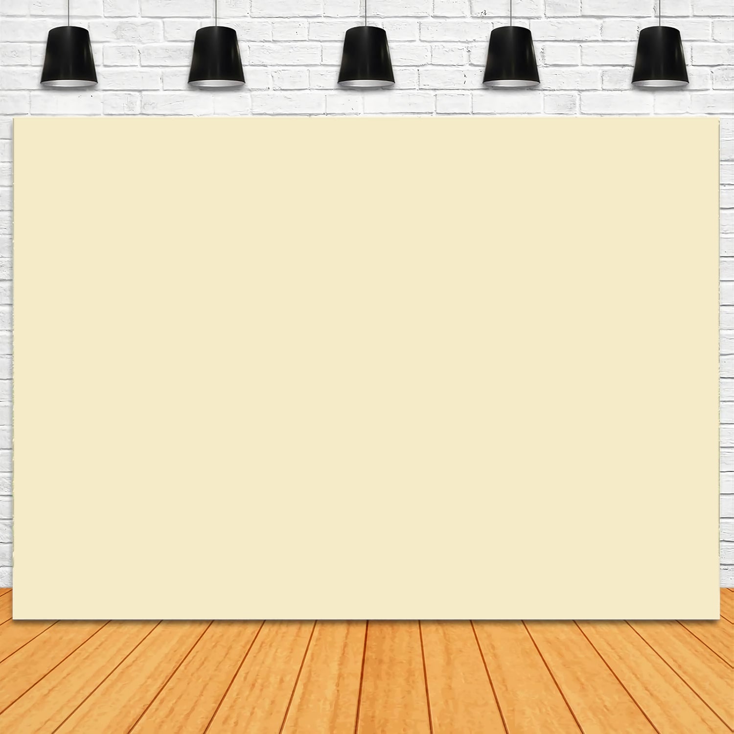 Cream Backdrop Soft Buttercream Neutral Wash Solid Color Backdrop CSH62-2