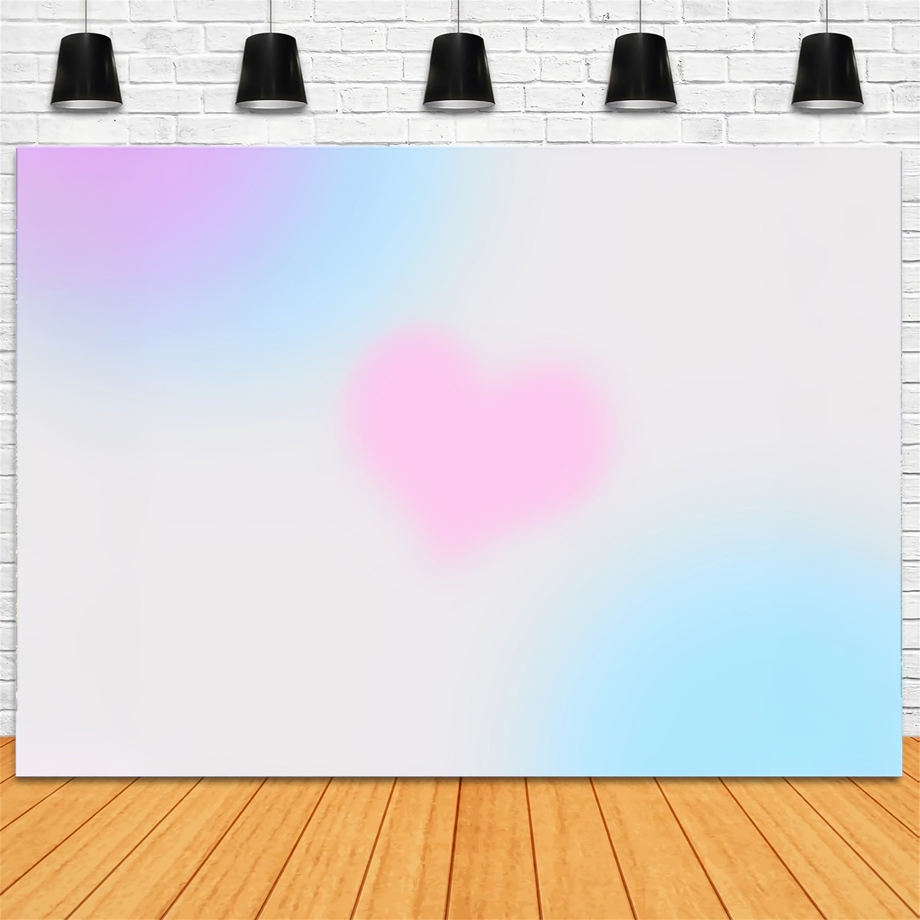 Gradient Backdrop Photography Pink Blue Purple Love Heart Headshot Backdrops CSH62-32