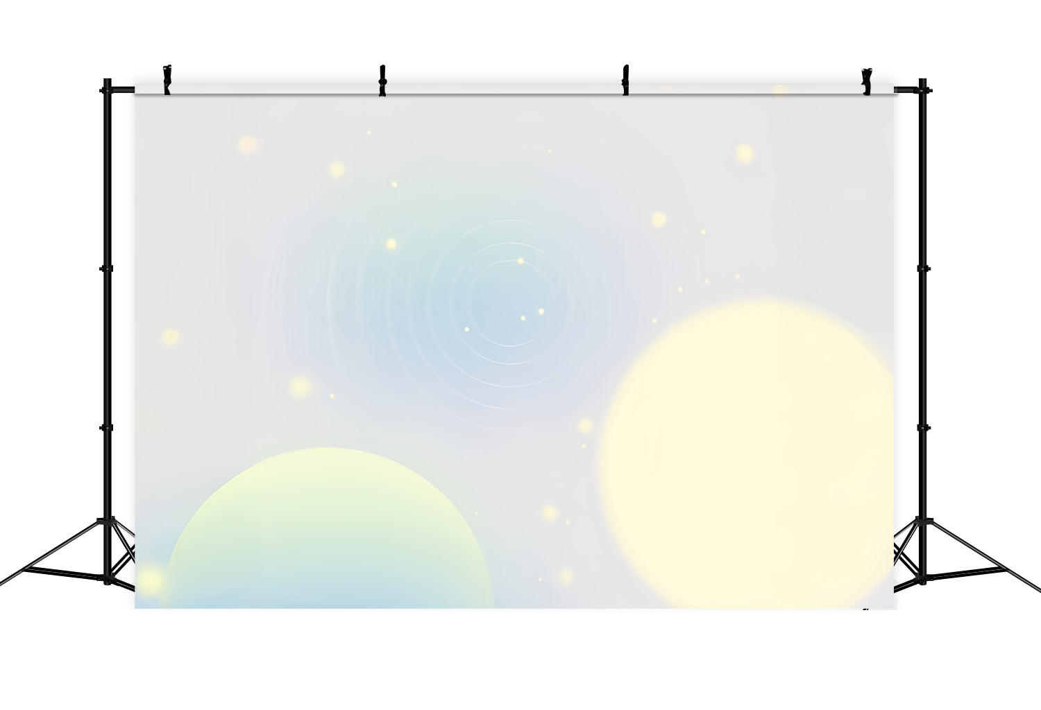 Gradient Photography Backdrop Yellow Cosmic Orbs Sparkle Backdrops For Headshots CSH62-35