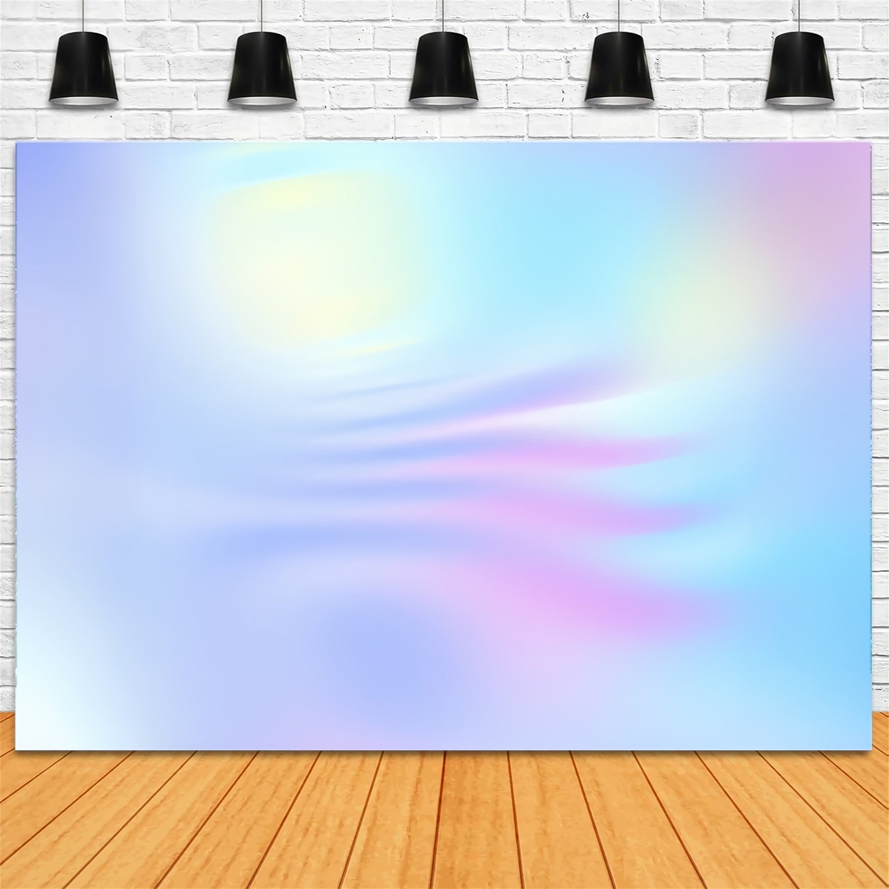 Gradient Paper Backdrop Pastel Blue Purple Yellow Blur Headshot Photo Backdrop CSH62-36