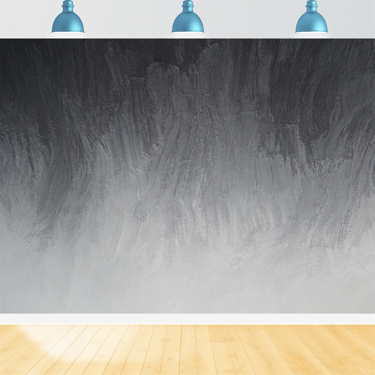Grey Gradient Backdrop Charcoal Ombre Brush Strokes Backdrops For Headshots CSH62-53