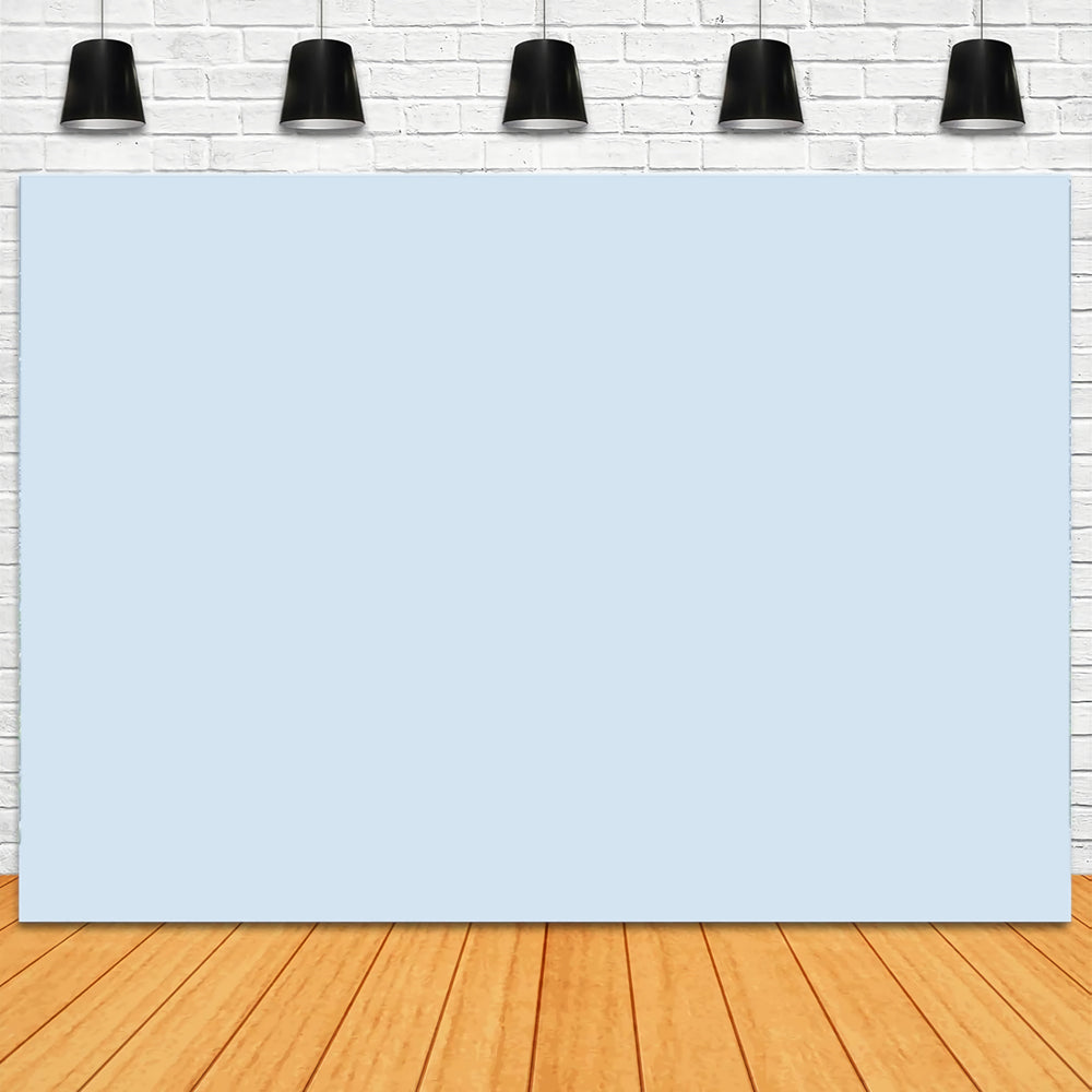 Blue Photo Backdrop Light Baby Blue Hue Solid Color Photography Backdrops CSH62-7