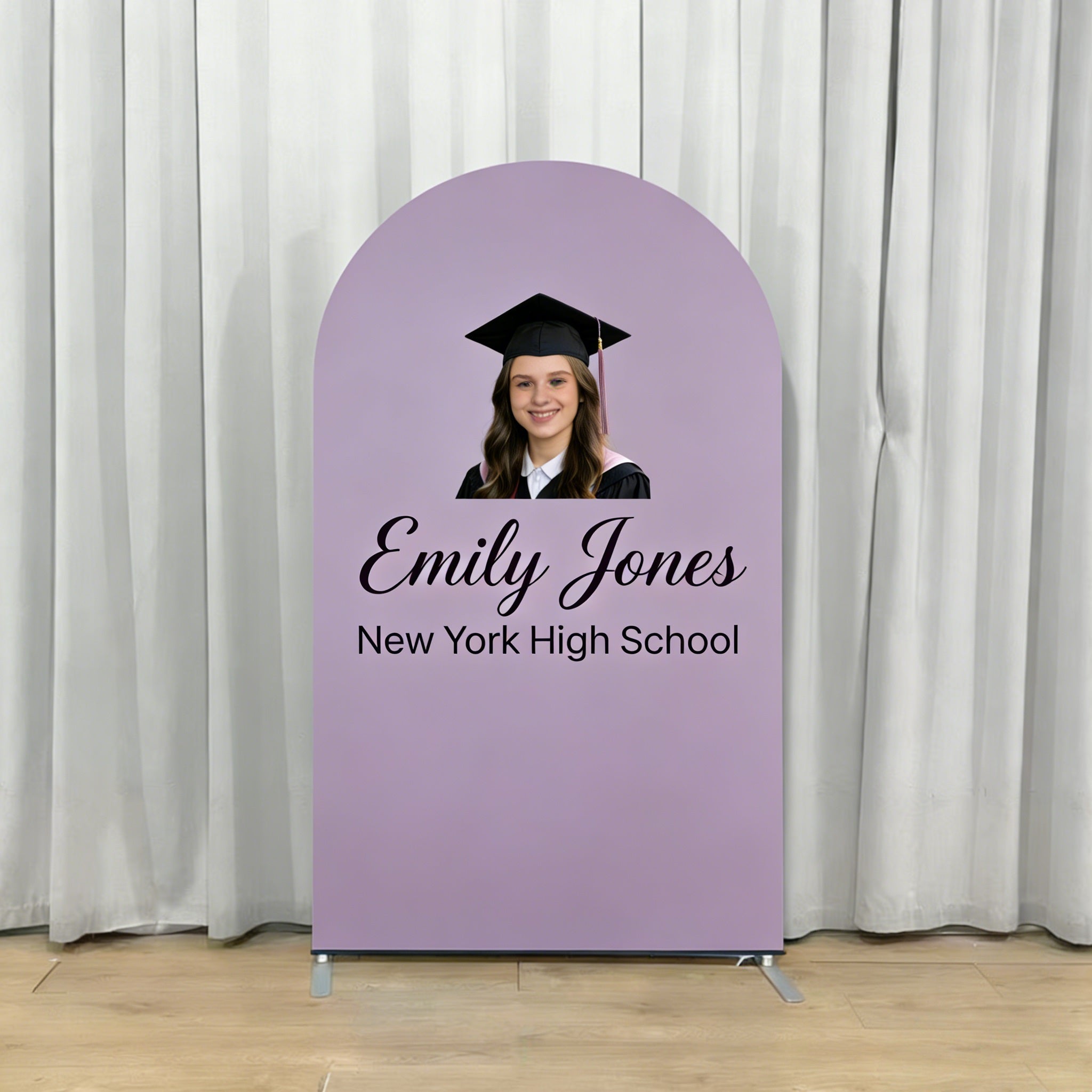 Senior Graduation Backdrop Lavender Personalized Design Senior Photo Backdrop CSH64-5