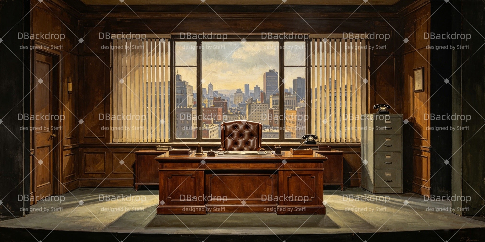Backdrop Theater Executive Office Stage Backdrops For Sale CSH66-T14
