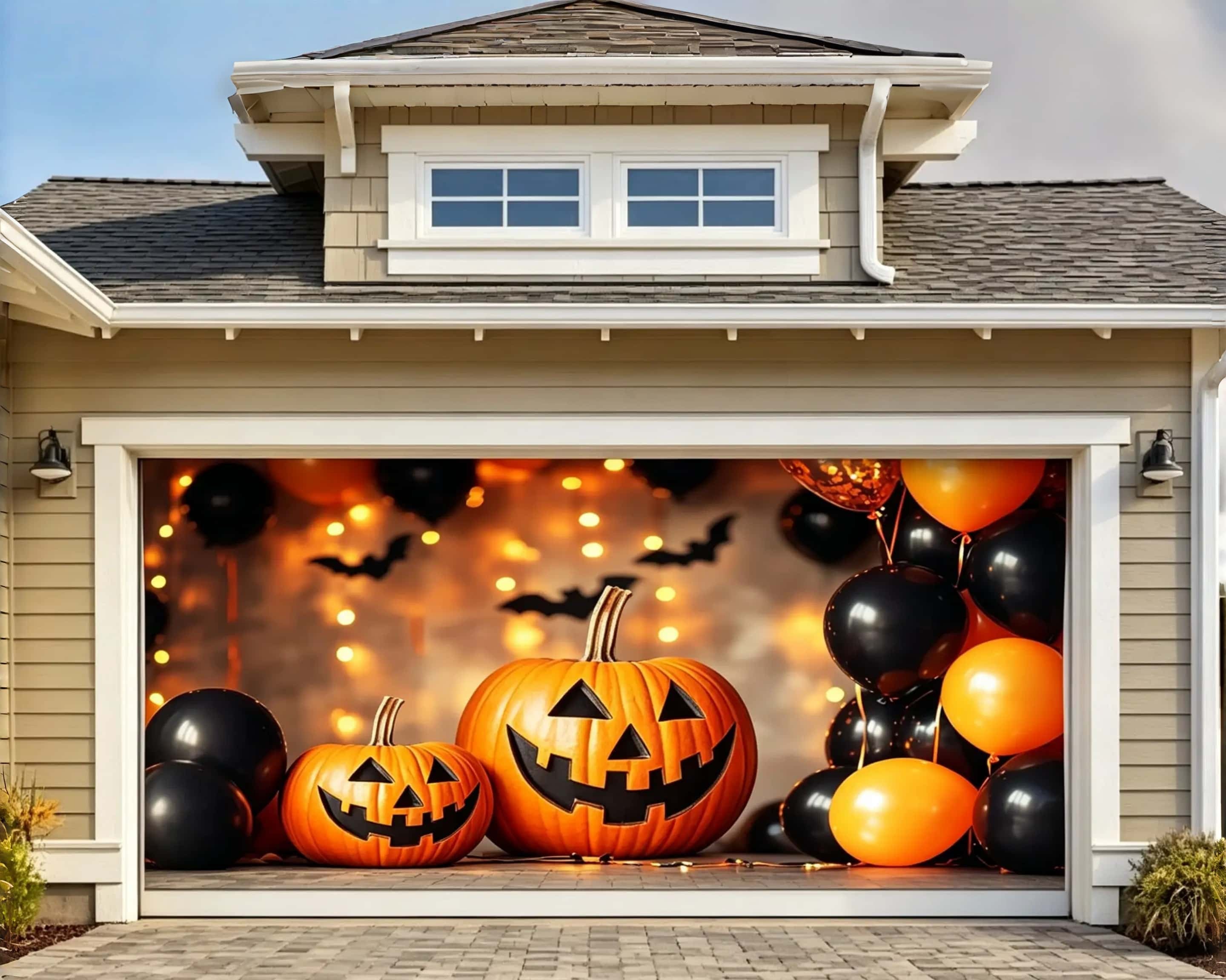 Halloween Party Pumpkin Balloon Party Lights Garage Door Decorations CSH67-27-2 car