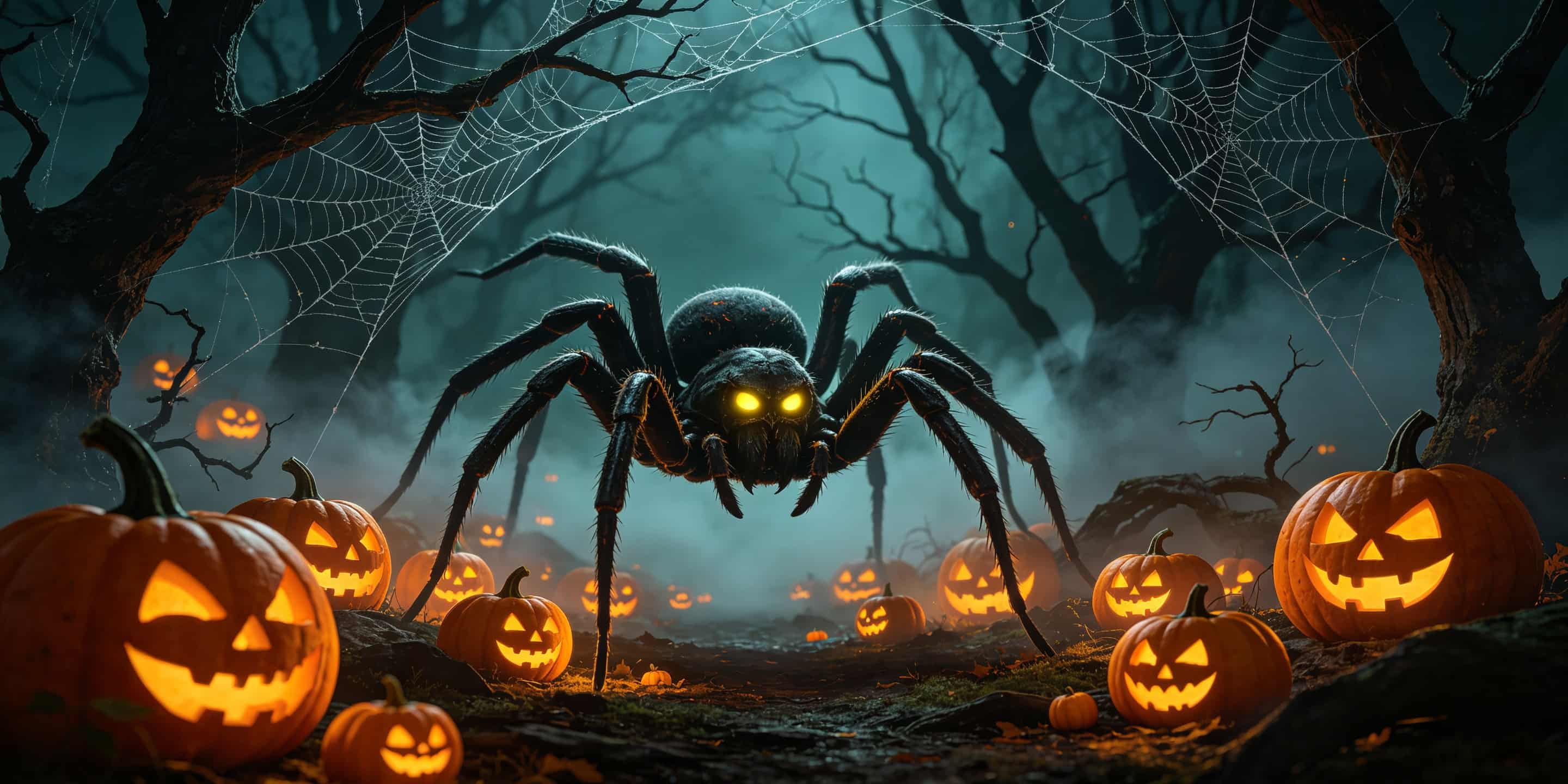 Spider Web Garage Door Cover Giant Spider Pumpkin Grove Halloween Party Garage Door Cover CSH68-15-2 car