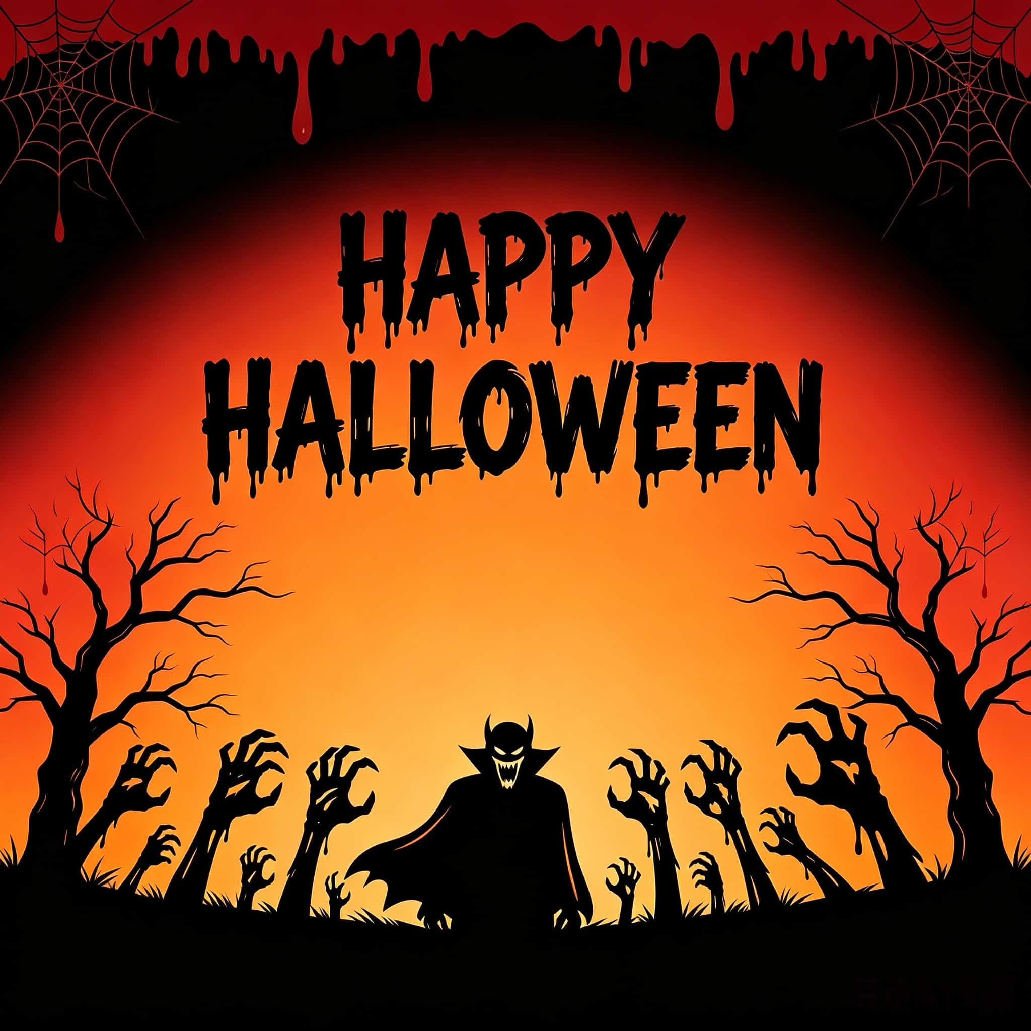 Vampire Halloween Garage Door Cover Zombie Hands Silhouette Halloween Garage Door Decor CSH68-18-1 car