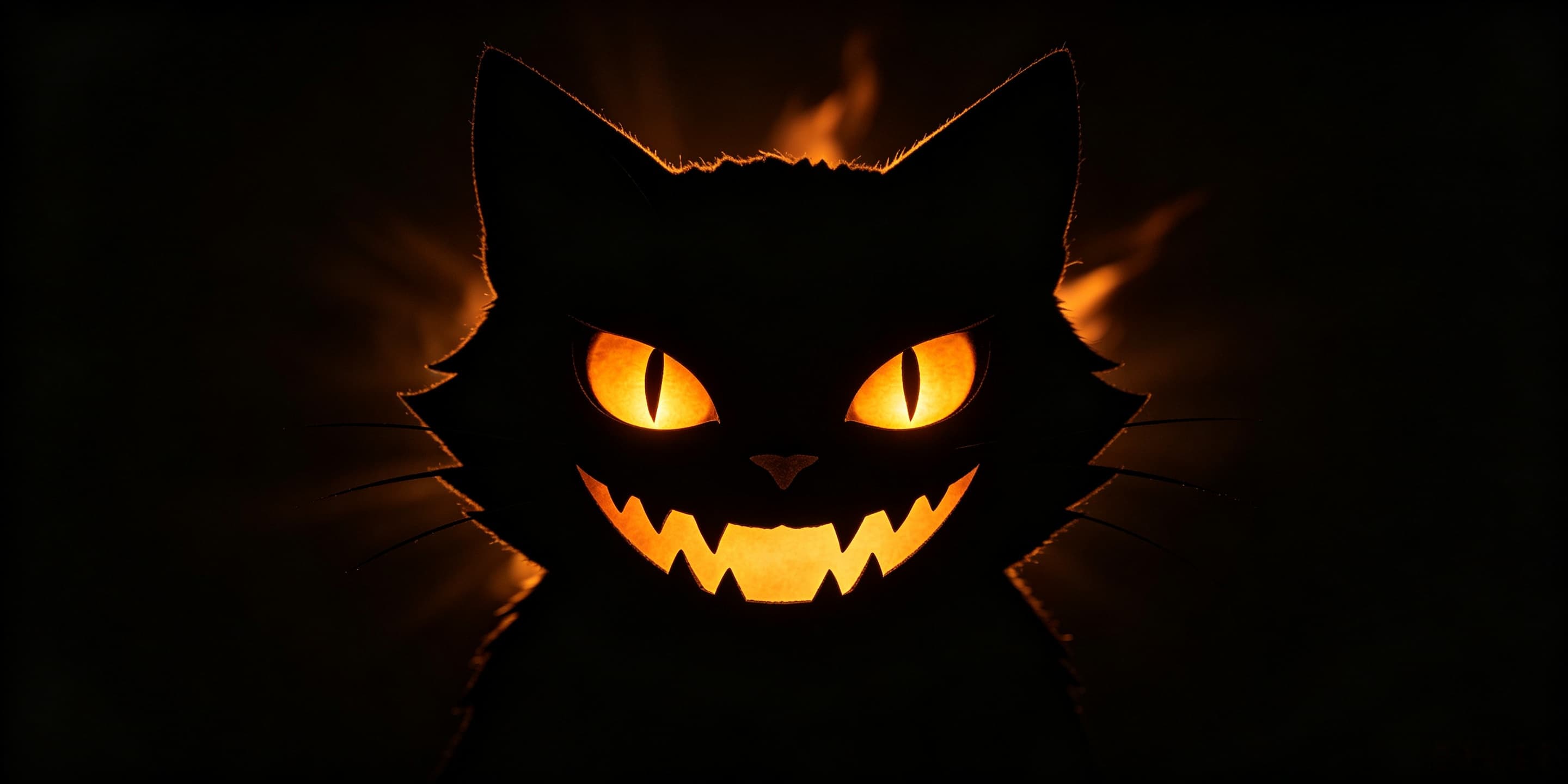 Dark Halloween Garage Door Cover Glowing Black Cat Face Outdoor Halloween Garage Door Cover CSH68-3-2 car