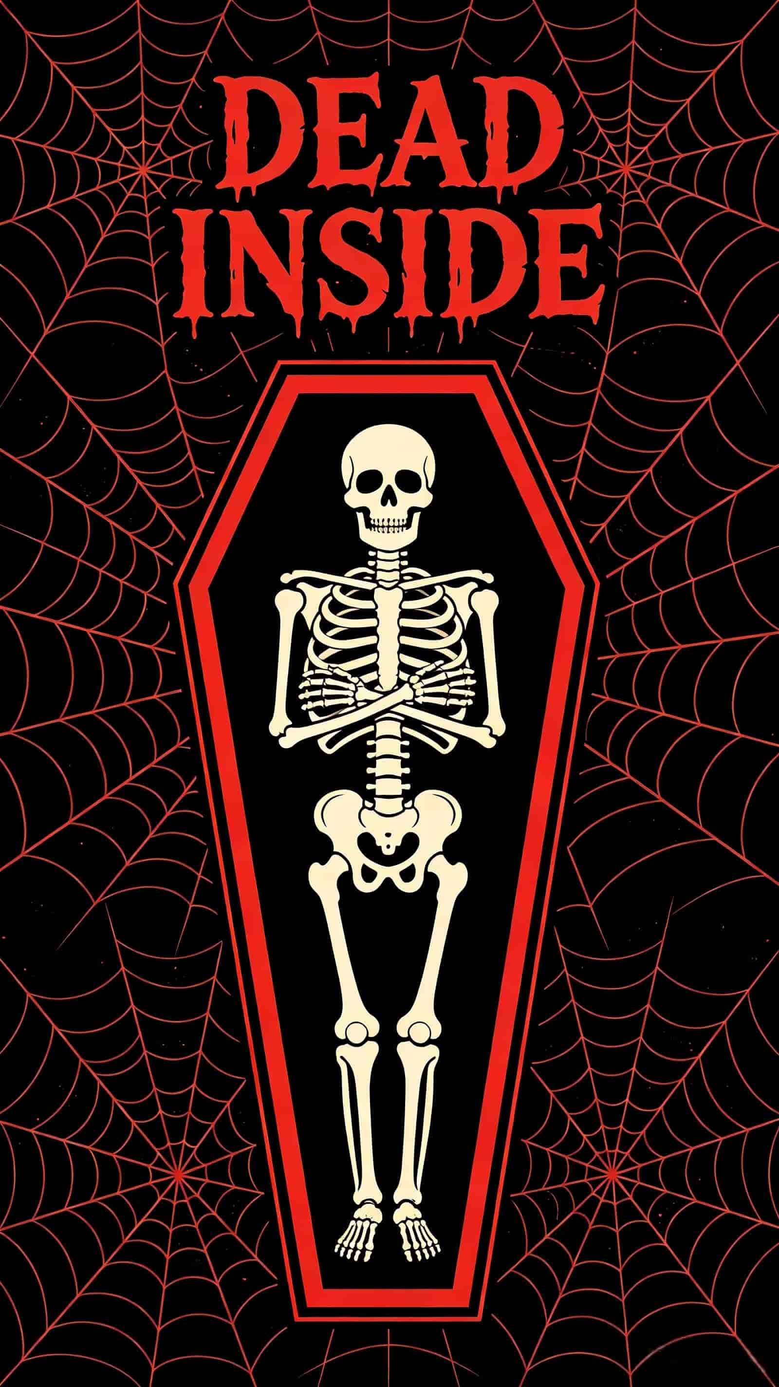 Vampire Coffin Door Skeleton Spiderweb Pattern Spooky Halloween Door Banner CSH68-34