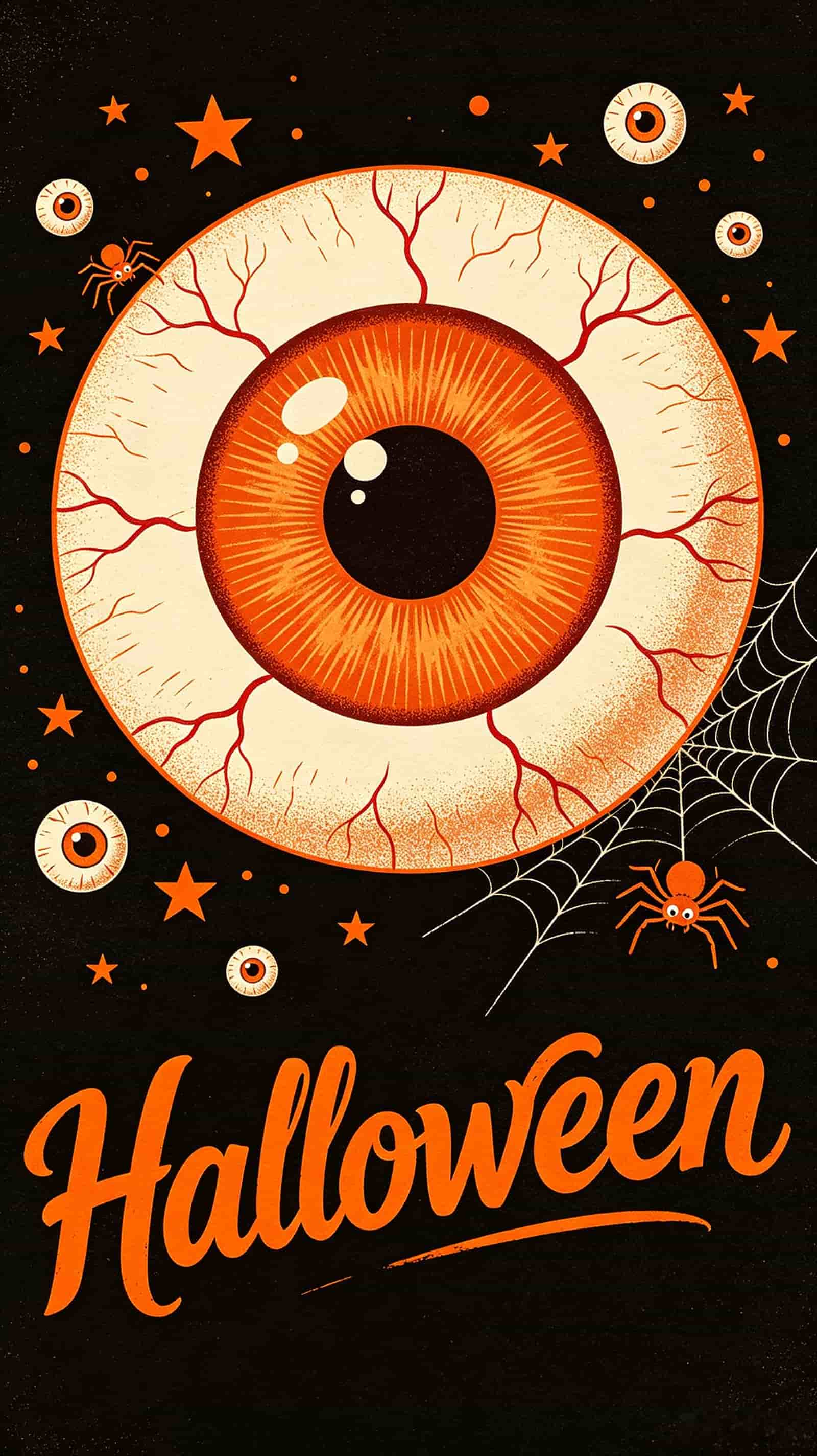 Eyeball Monster Door Creepy Giant Eyeball Halloween Front Door Mural CSH68-52