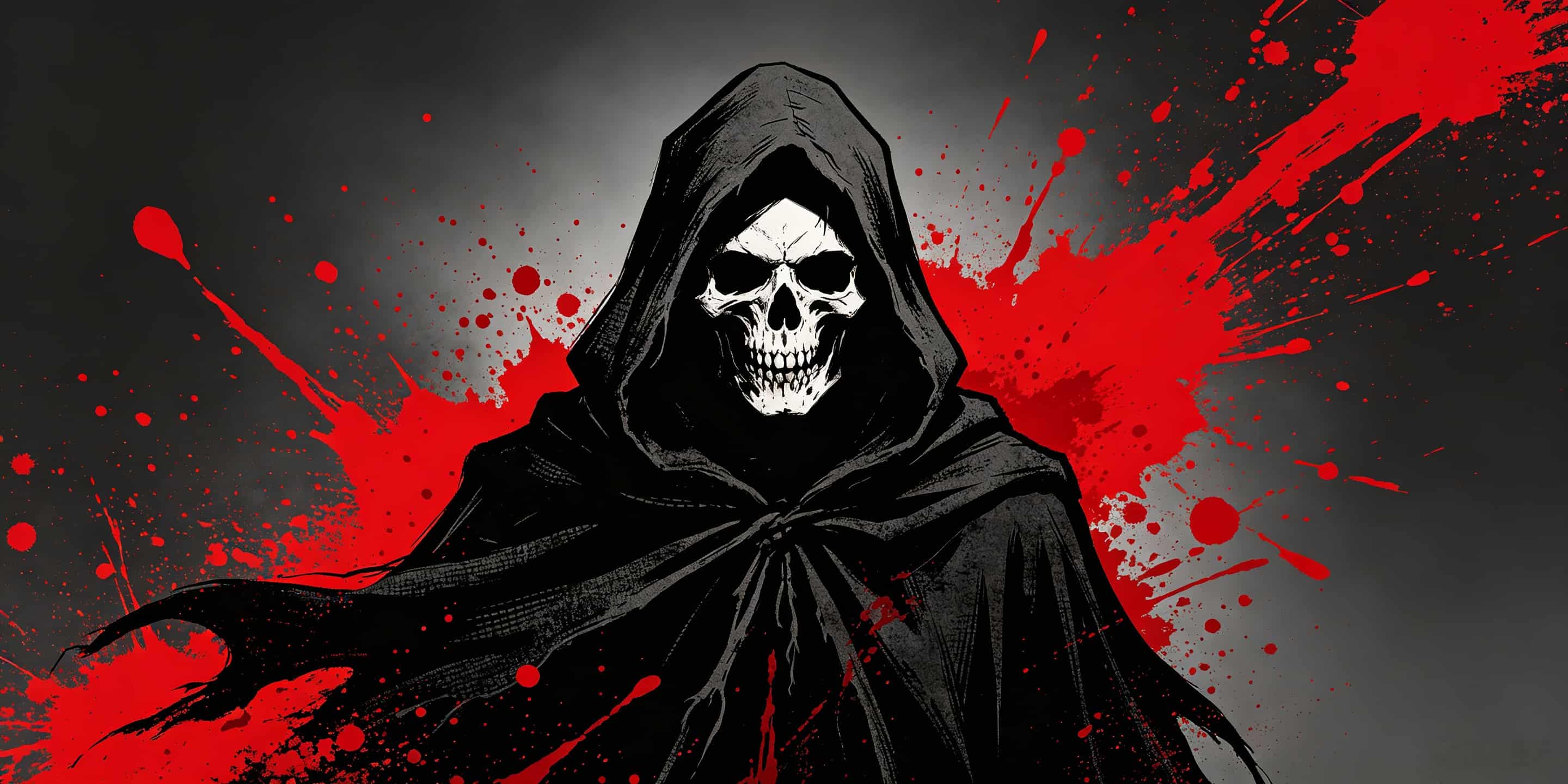 Ghost Halloween Garage Door Cover Grim Reaper Blood Splatter Halloween Garage Door Decoration CSH68-6-2 car