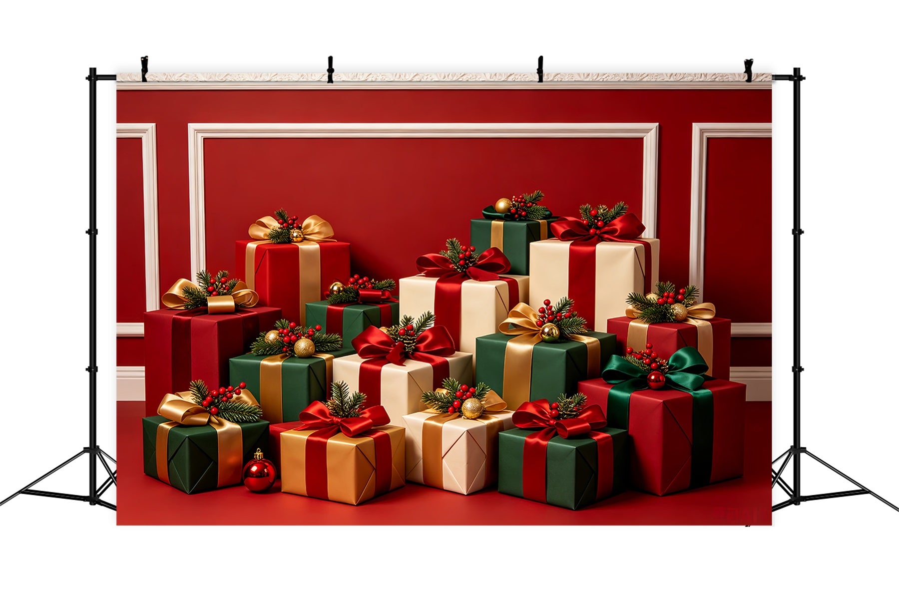Christmas Gift Backdrop Luxury Gift Box Display Studio Backdrops Christmas CSH68-73