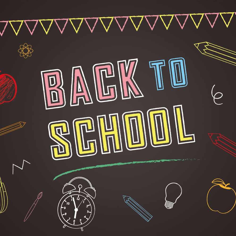 Back to School Black Board Drawing Backdrop DBD7-3