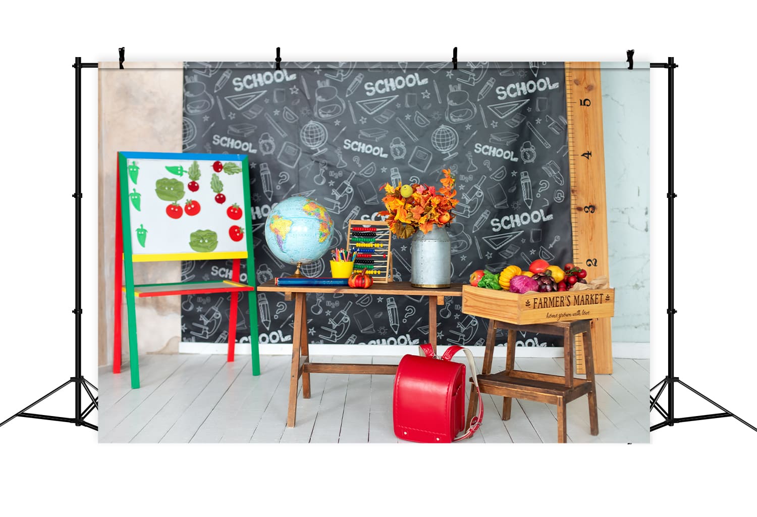 Back to School Classroom Blackboard Backdrop DBD7-9