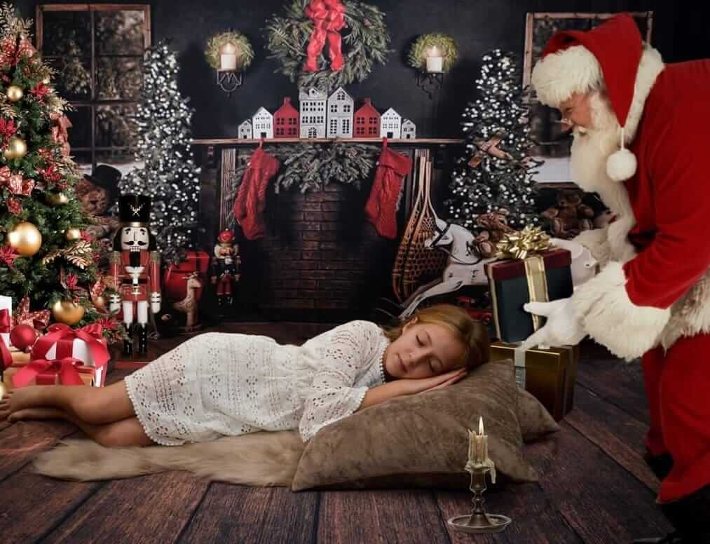 Christmas Trees Room Decoration Backdrop for Photography G-1434