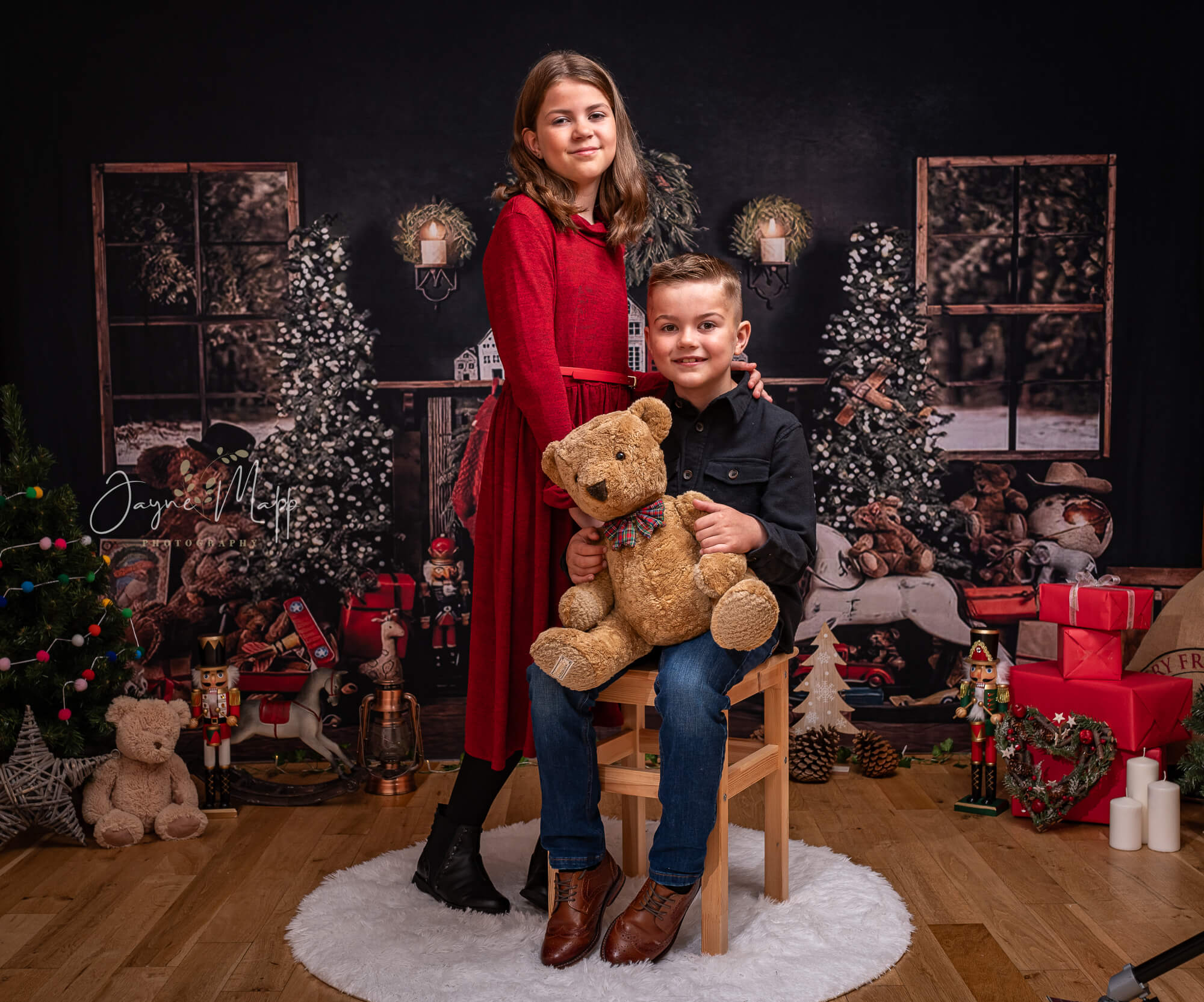 Christmas Trees Room Decoration Backdrop for Photography G-1434