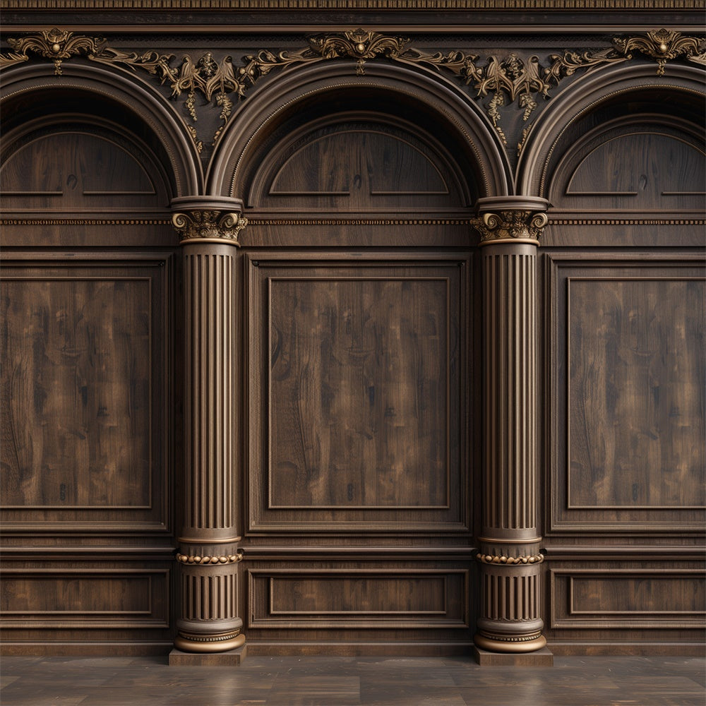 Mothers Day Photo Backdrop Vintage Wood Carving Archway Backdrop GQ2-135