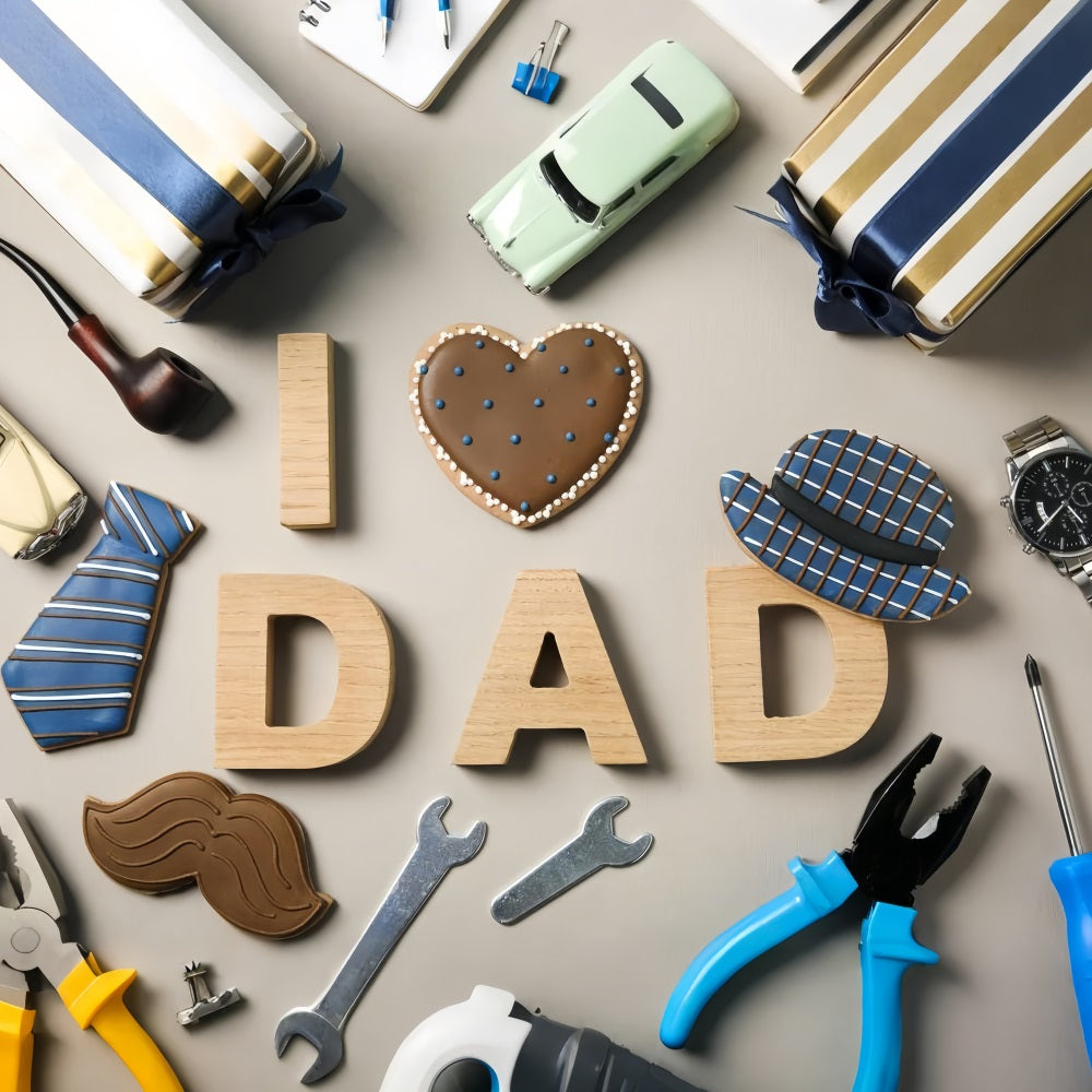 Fathers Day Backdrops Dad Ever Tool Set Backdrop GQ2-208
