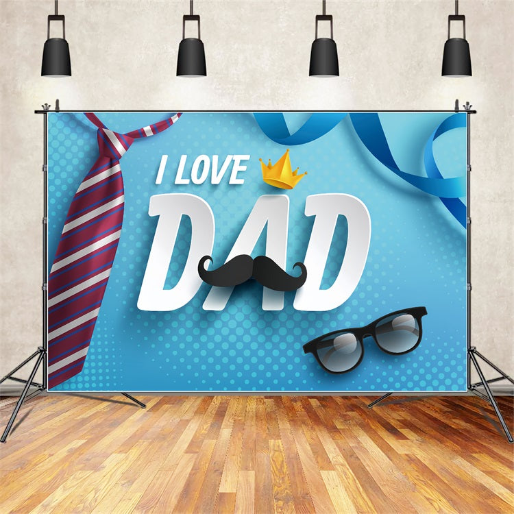 Fathers Day Photo Backdrop Blue Celebration Backdrop GQ2-212