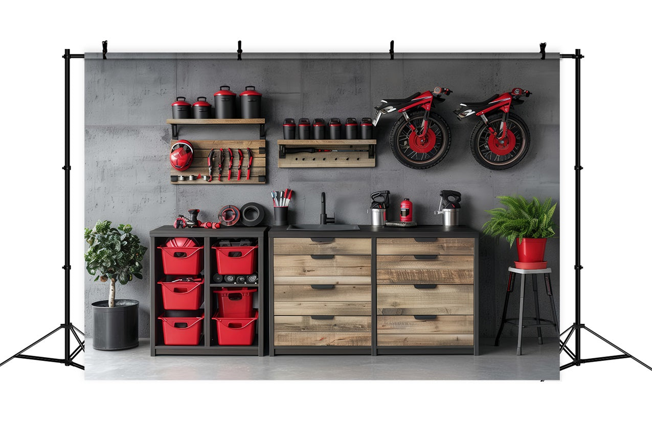 Father Day Backdrop Workshop Tools Scene Backdrop GQ2-213