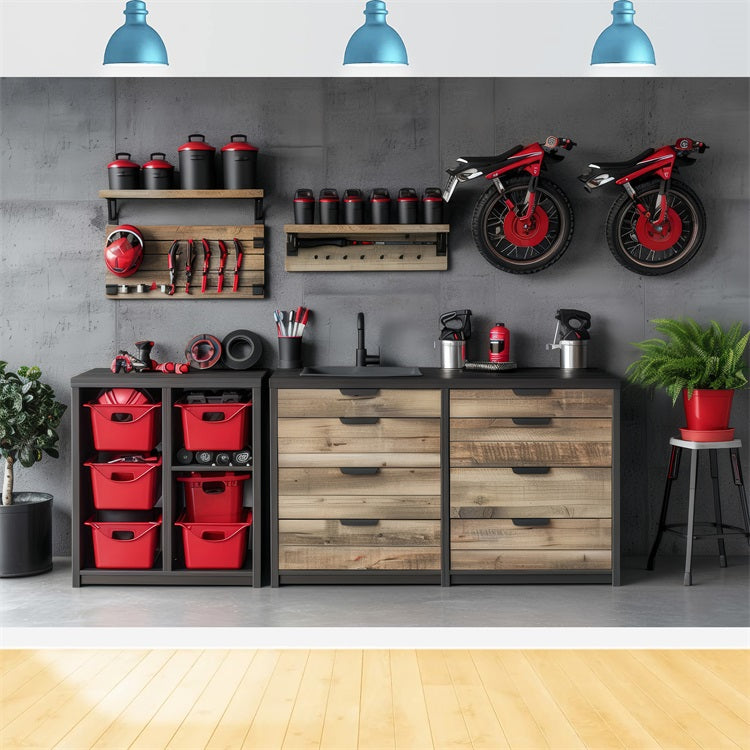 Father Day Backdrop Workshop Tools Scene Backdrop GQ2-213