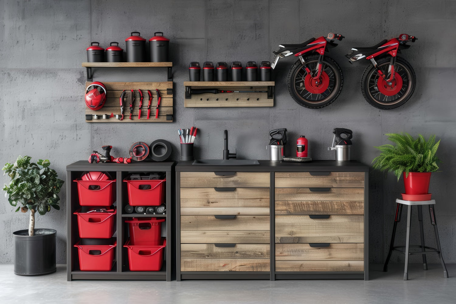 Father Day Backdrop Workshop Tools Scene Backdrop GQ2-213