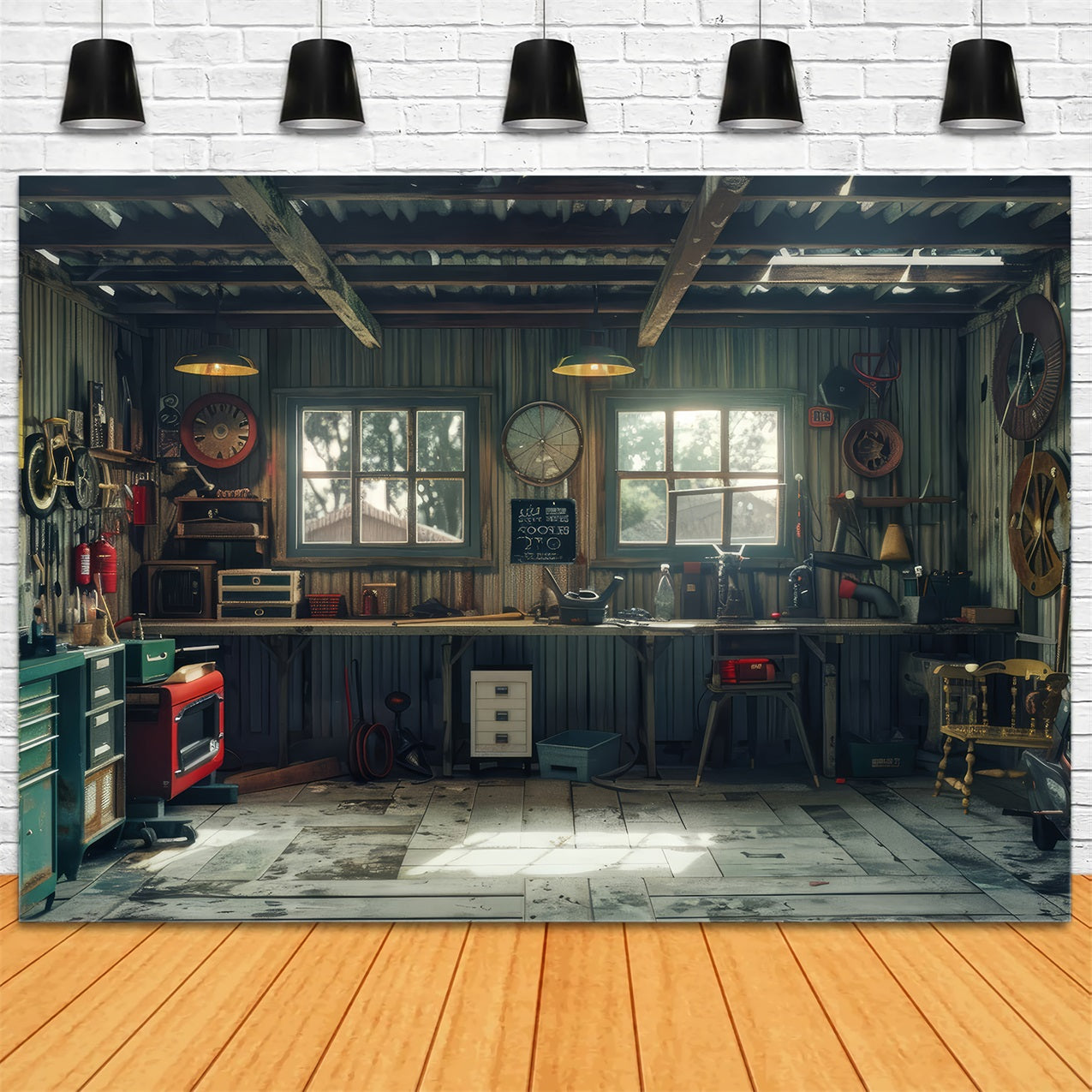 Backdrop For Fathers Day Retro Tool Crafting Backdrop GQ2-218