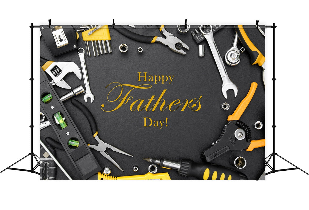 Fathers Day Photo Backdrop Industrial Tools Theme Backdrop GQ2-232
